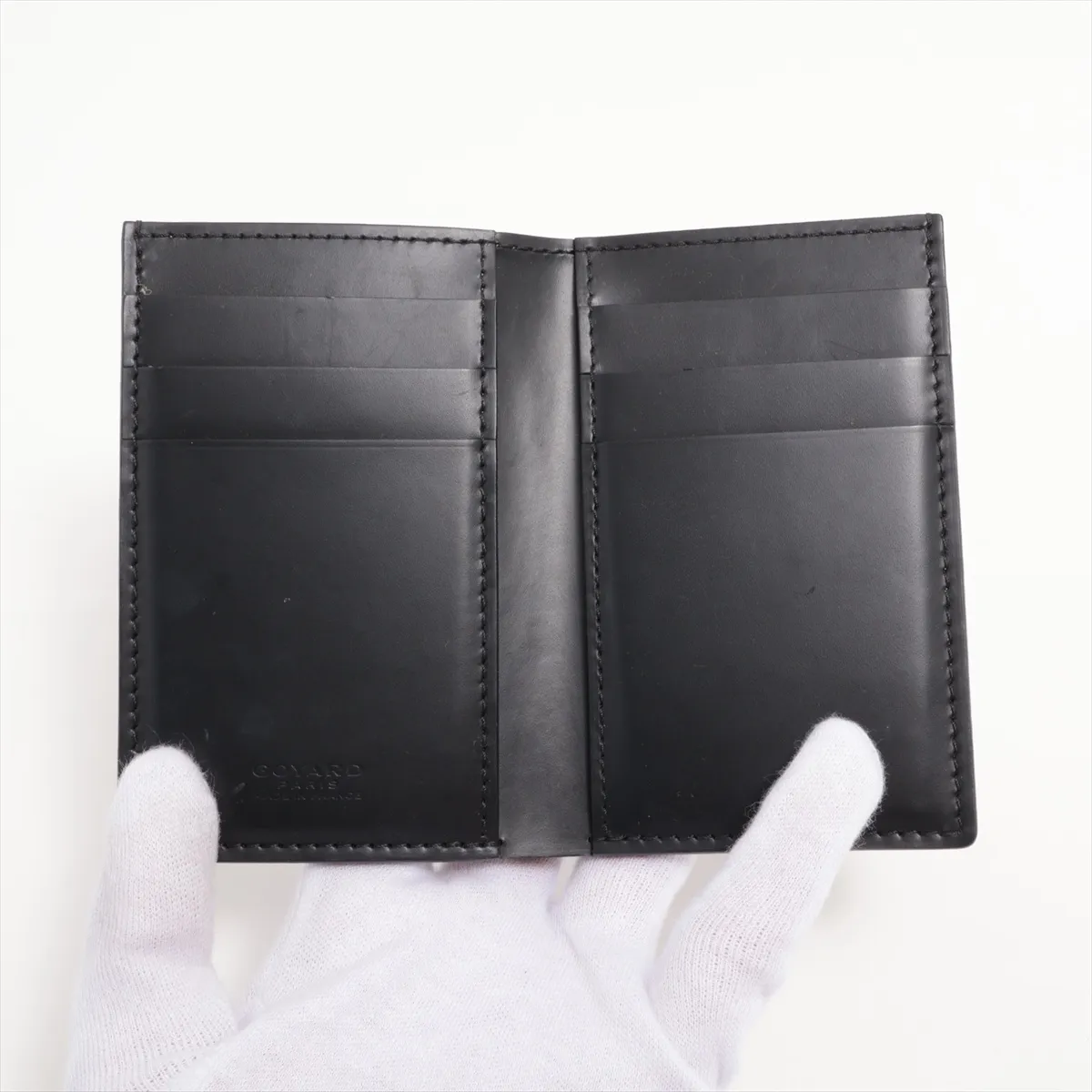 Saint Sulpice Leather Card Case Brown Heart — view 3