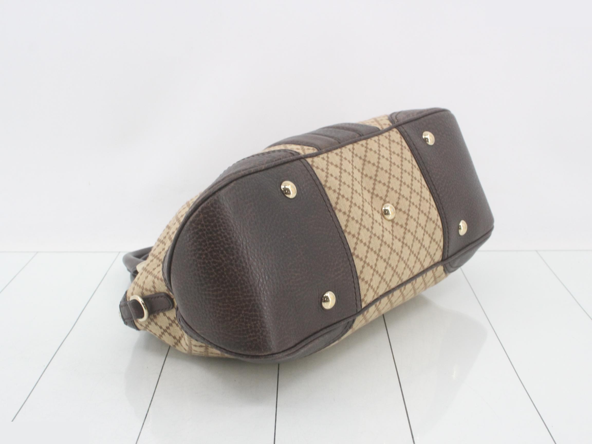 Horsebit Boston Bag, Brown/Beige — view 5