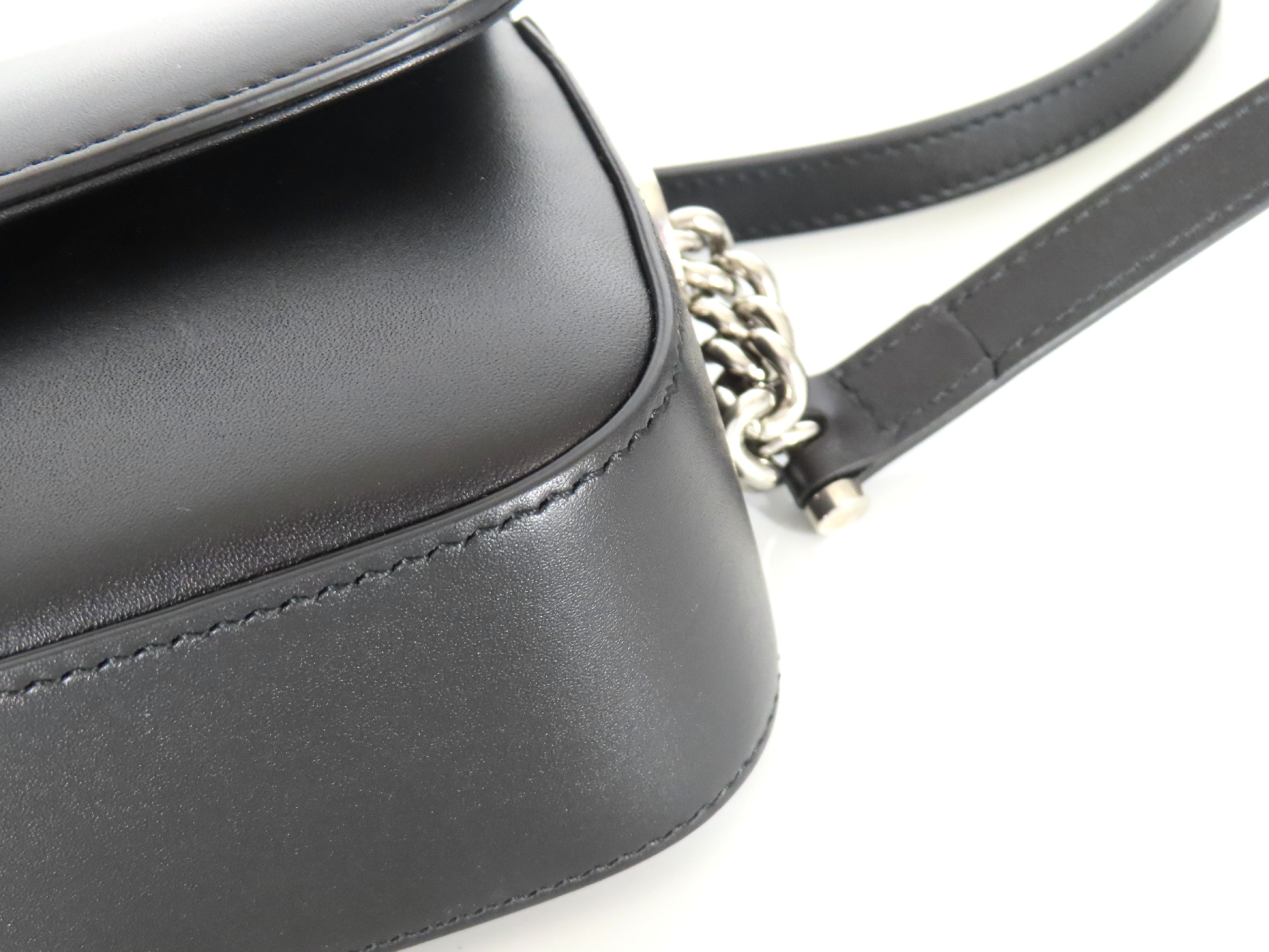 739722・520981 Calfskin Black Handbag — view 6