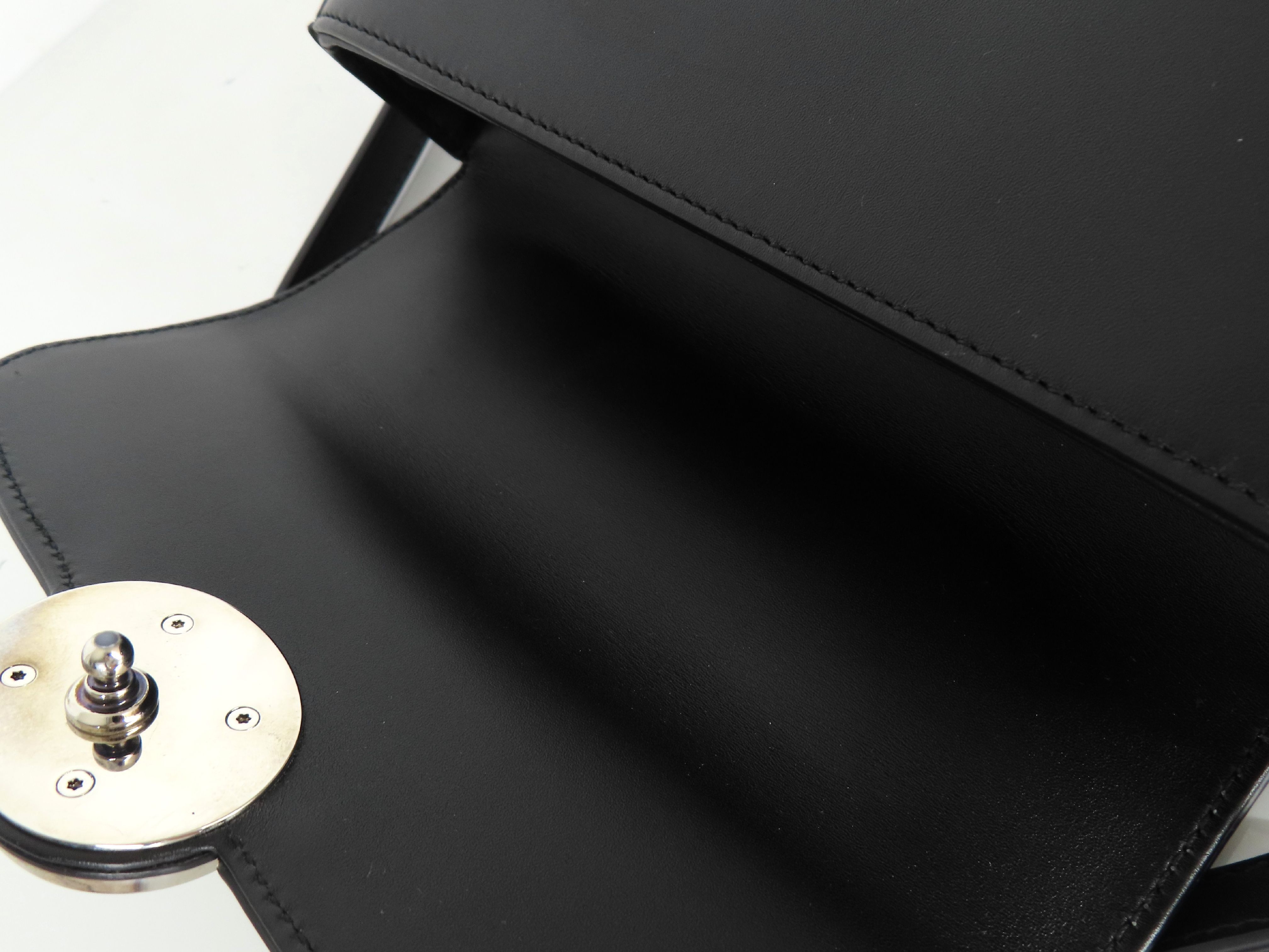 739722・520981 Calfskin Black Handbag — view 9