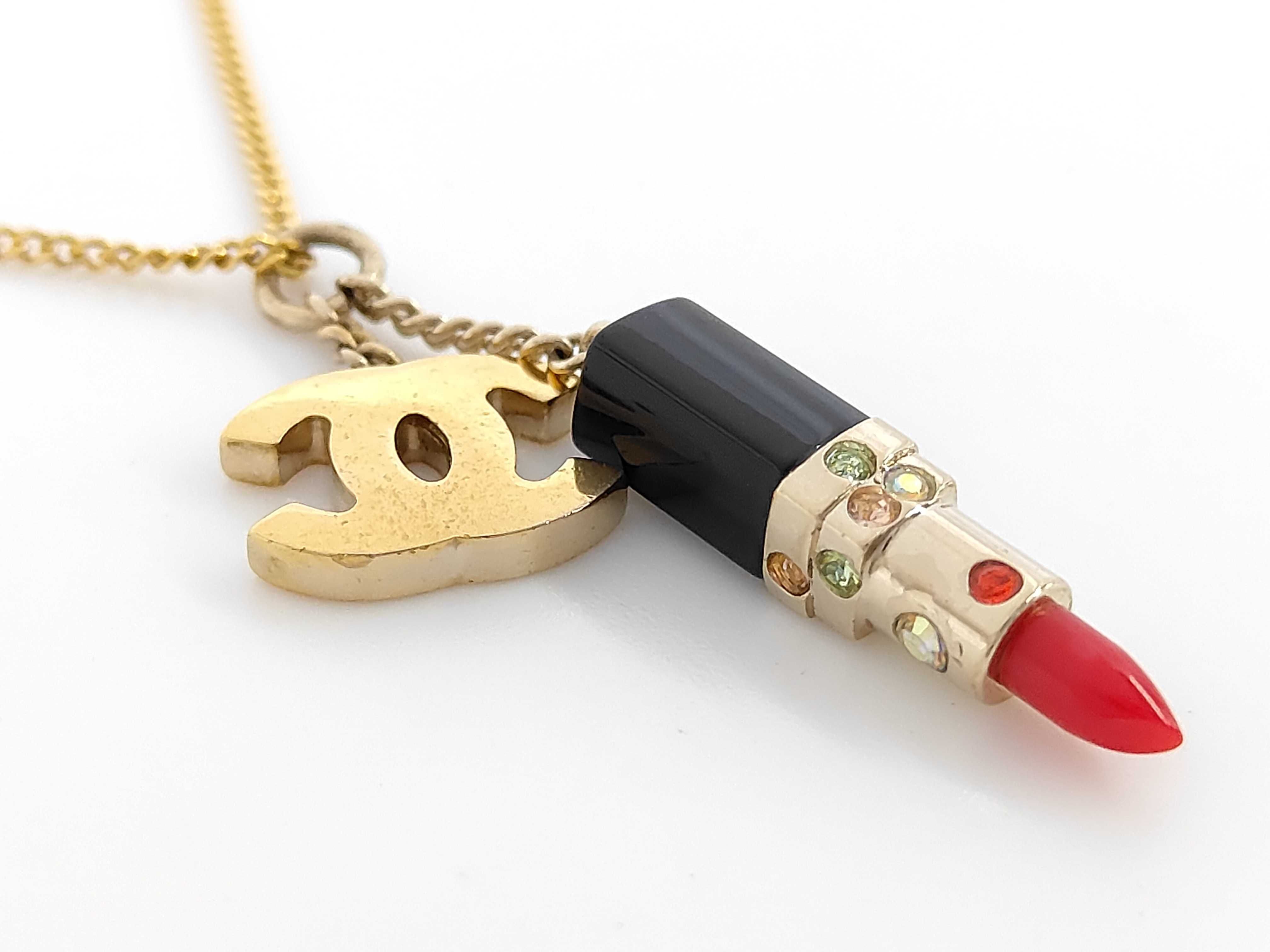 lipstick, Coco Mark, stone, with markings, 04A necklace — view 2