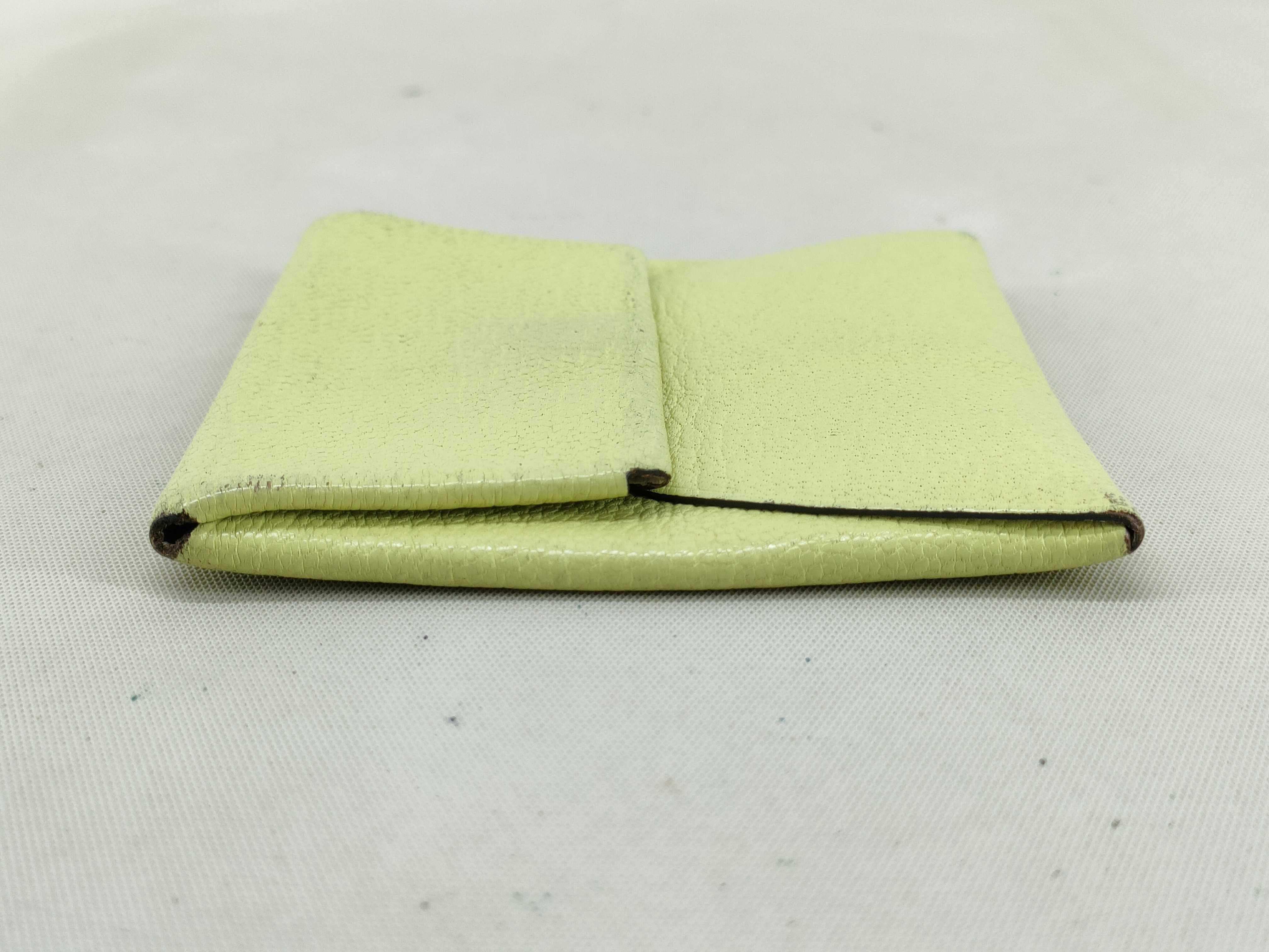 Bastia Coin Case, Chevre Leather, Z Stamp, Yellow Tone Wallet — view 5