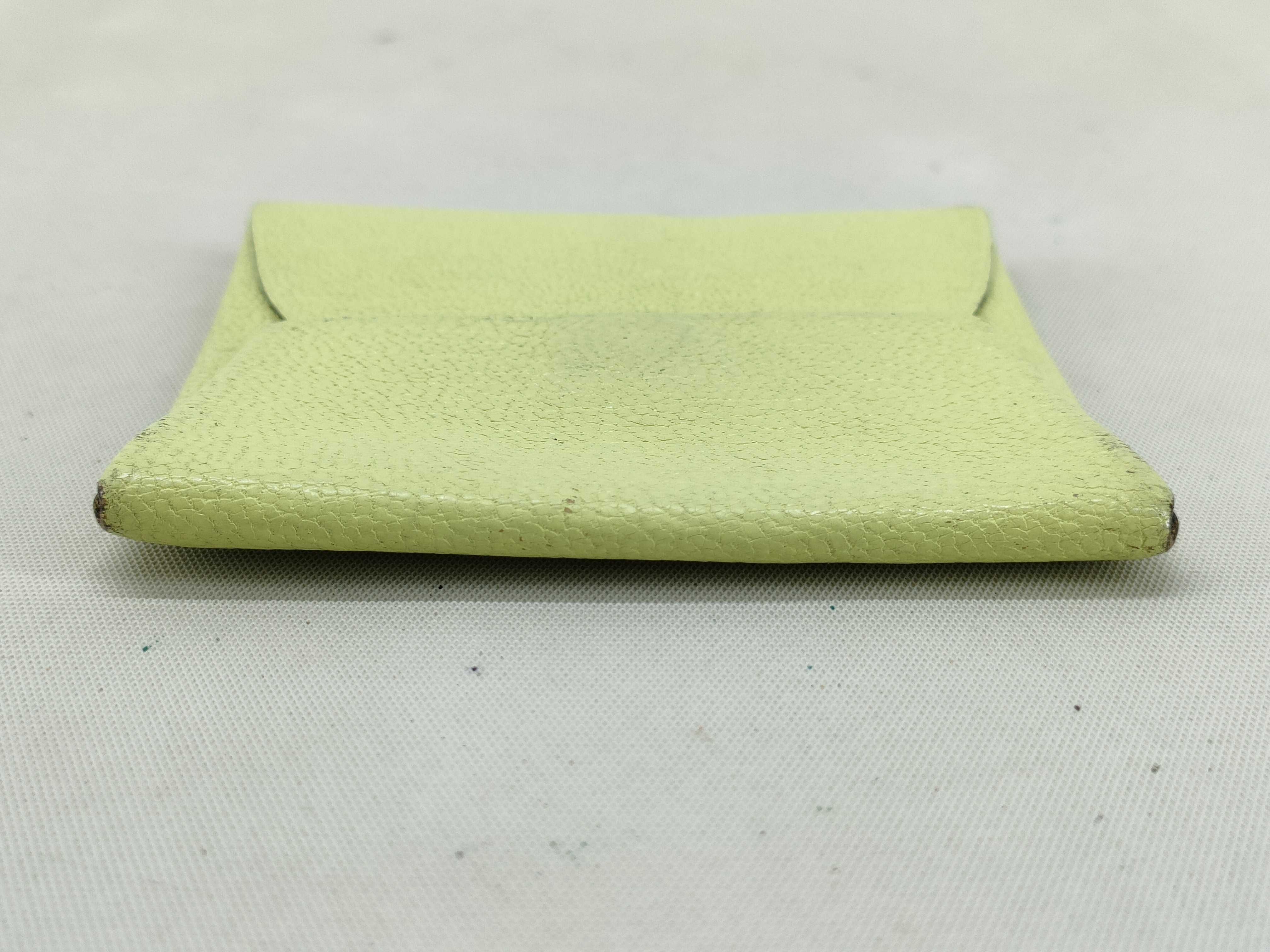 Bastia Coin Case, Chevre Leather, Z Stamp, Yellow Tone Wallet — view 6