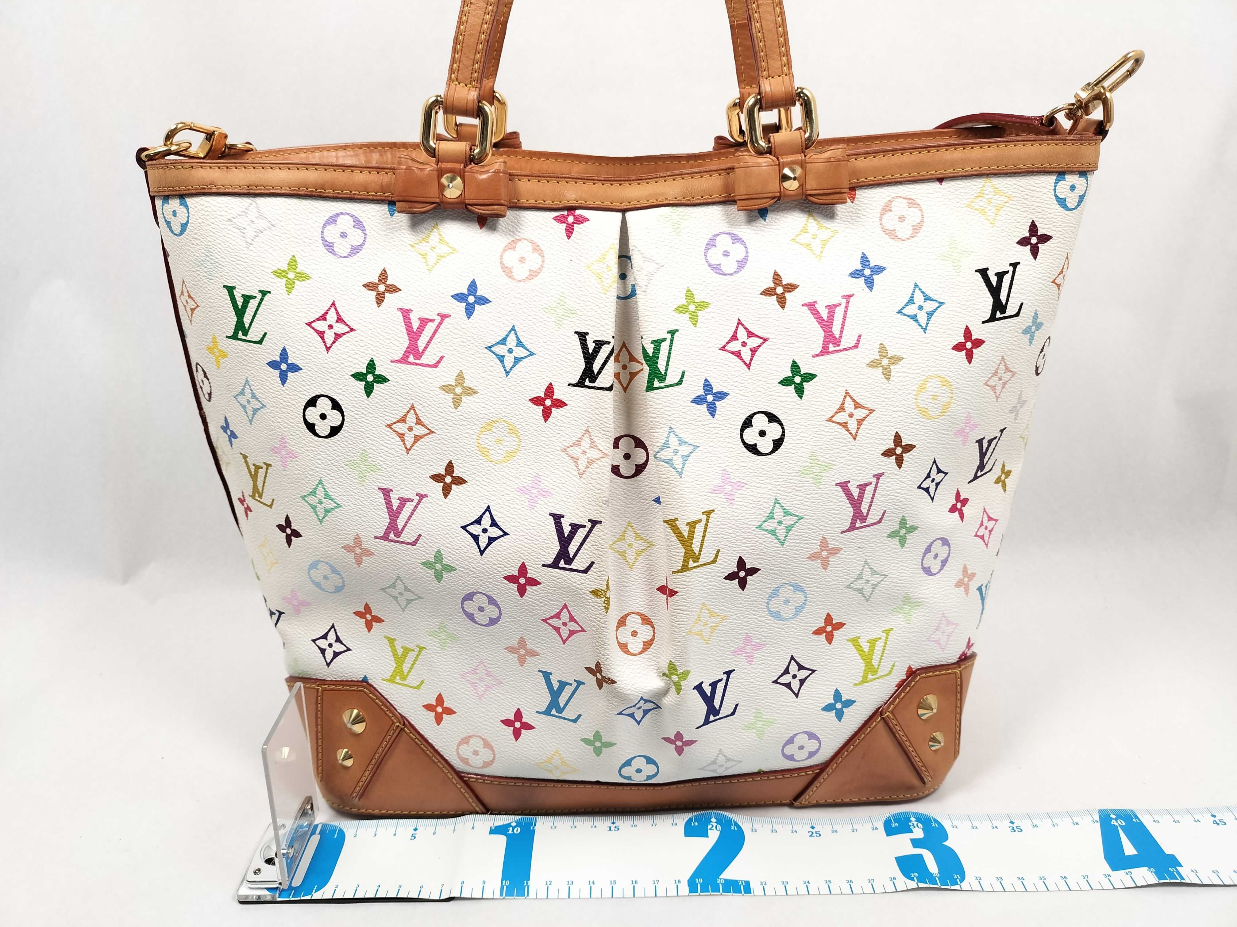 Monogram Multicolor Charlene GM Blanc M93214 Louis Vuitton Tote Bag — view 2