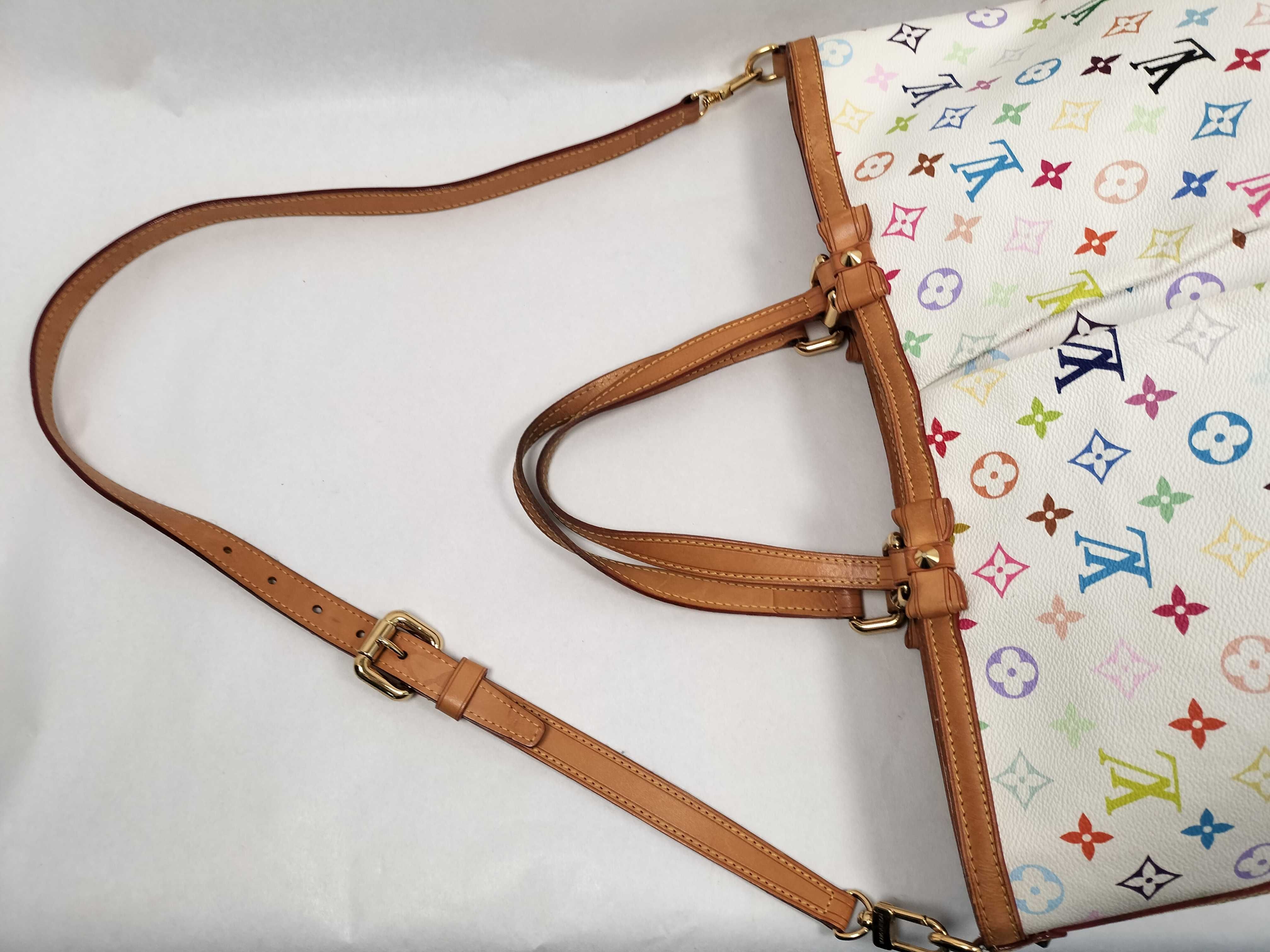 Monogram Multicolor Charlene GM Blanc M93214 Louis Vuitton Tote Bag — view 3