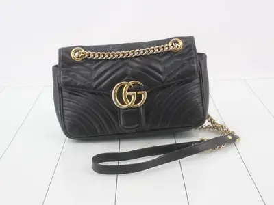 GG Marmont Leather Chain Bag
