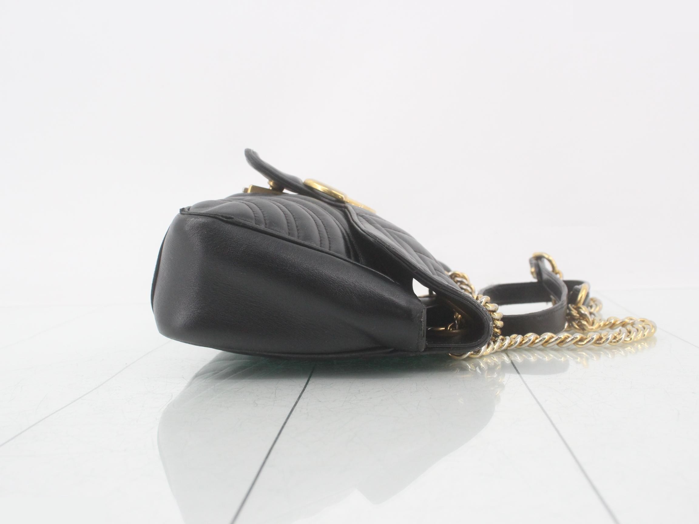 GG Marmont Leather Chain Bag — view 3