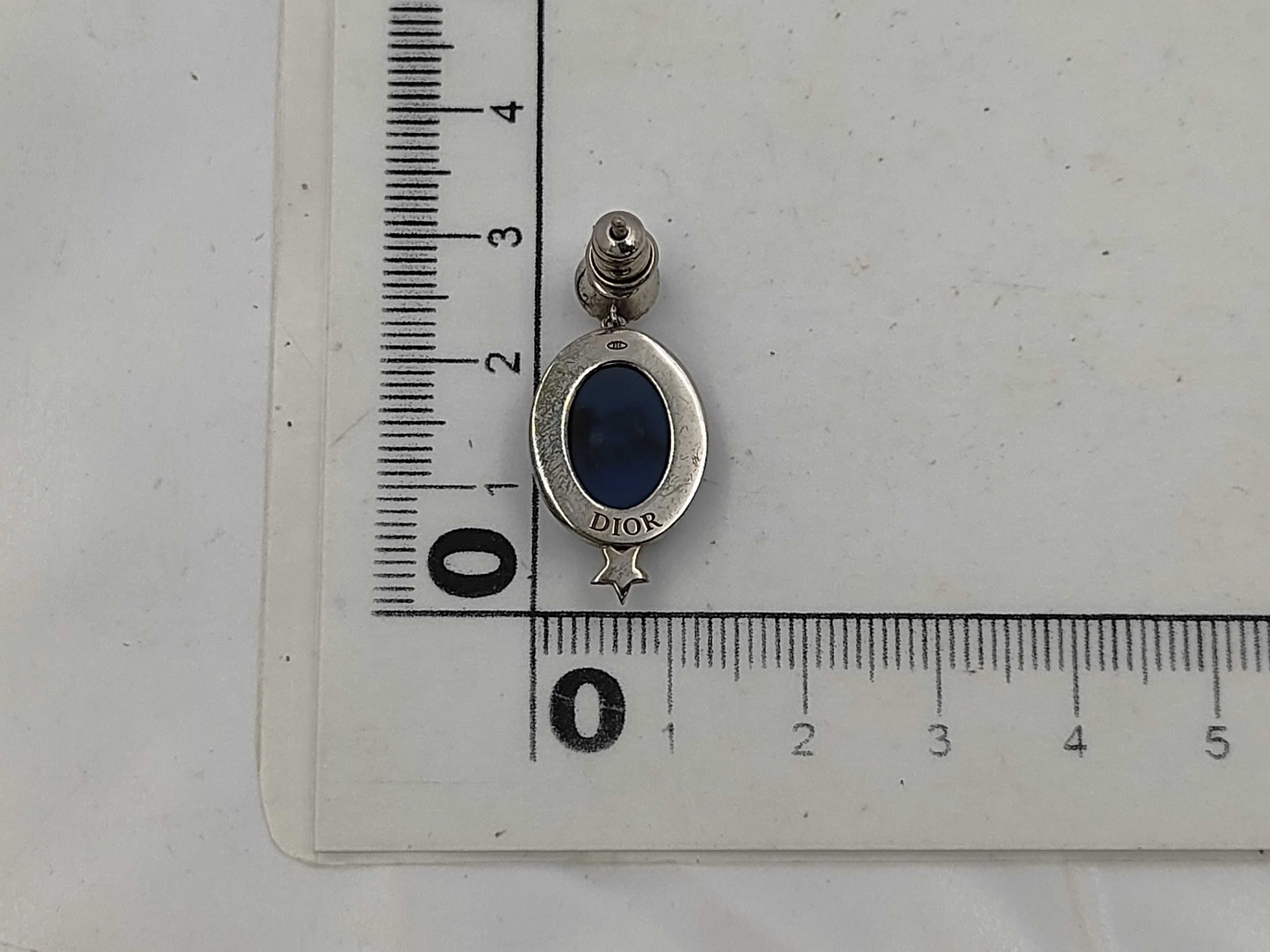 single earring, lion drop, 925 sterling silver engraved. — view 7