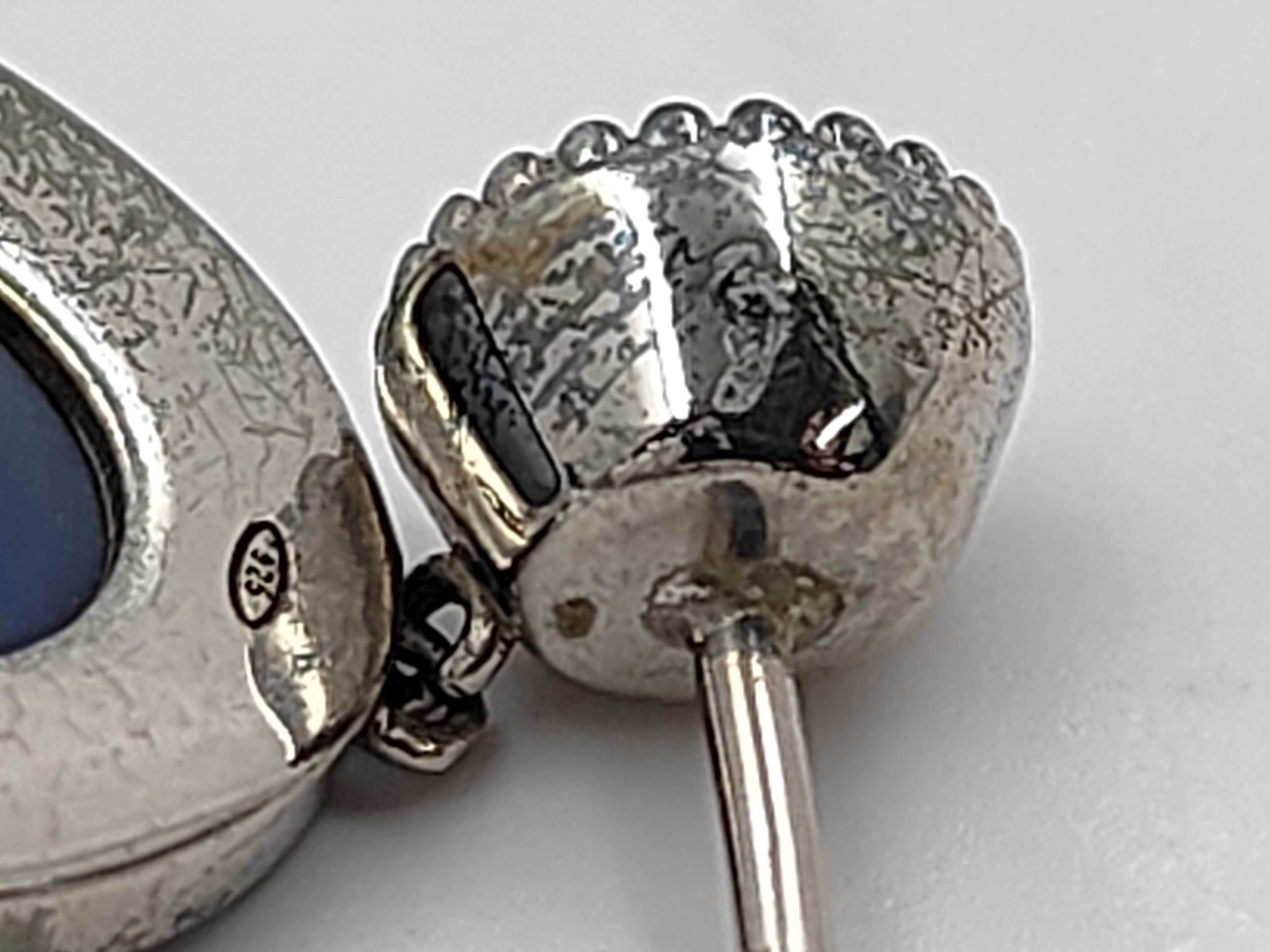single earring, lion drop, 925 sterling silver engraved. — view 10