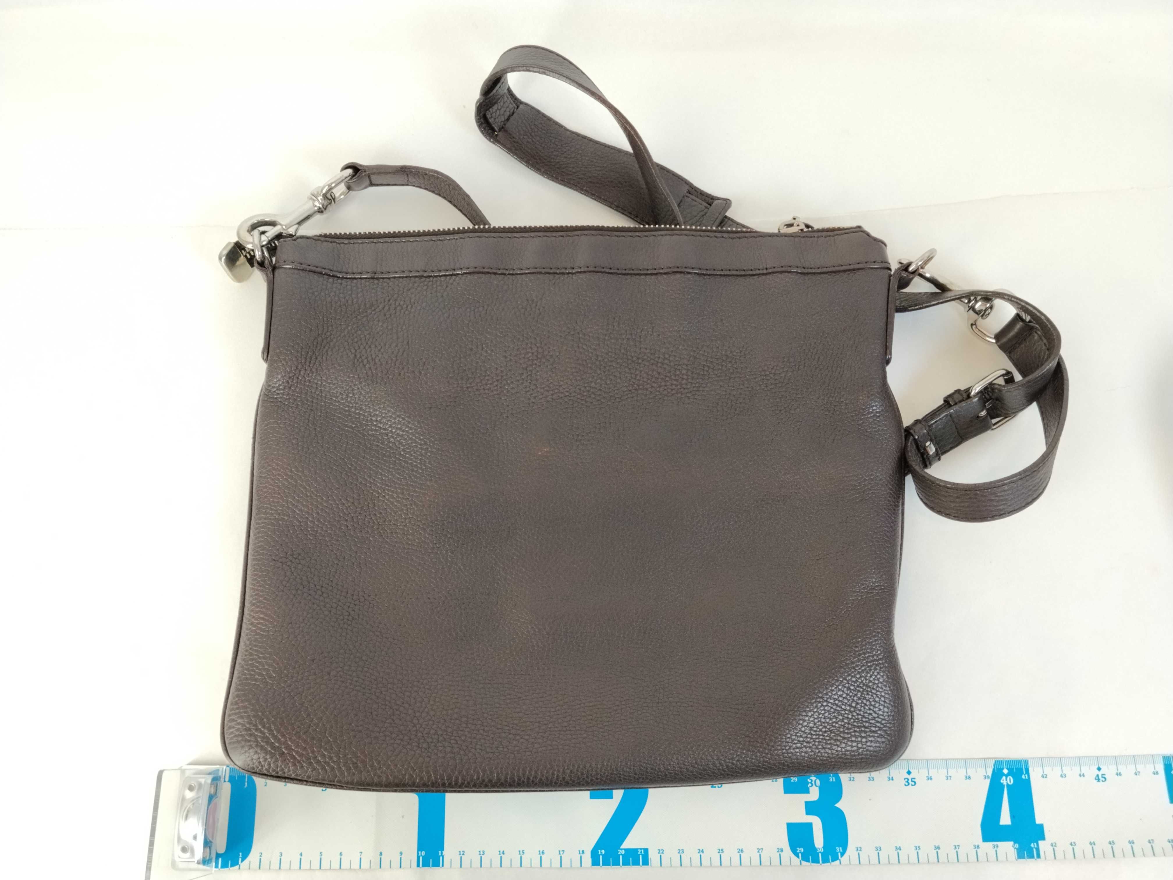 shoulder bag, leather, brown, 233329. — view 2
