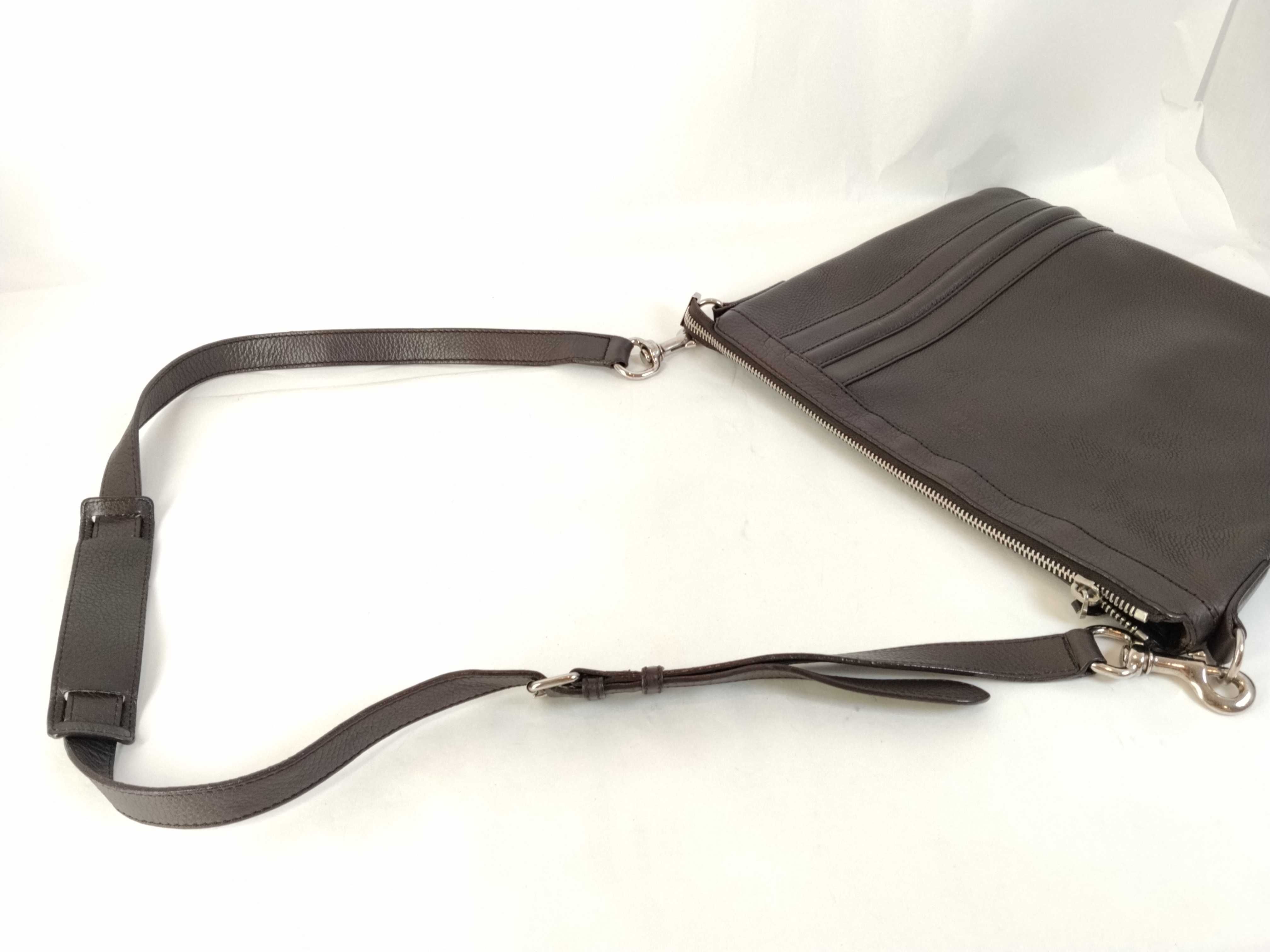 shoulder bag, leather, brown, 233329. — view 3