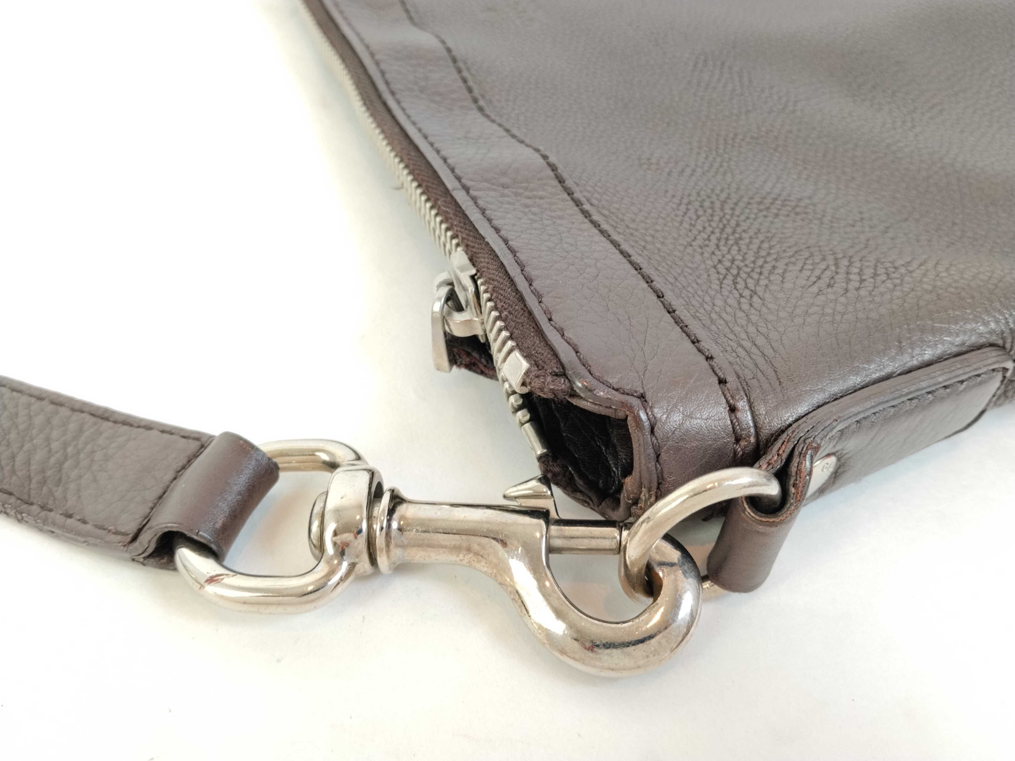 shoulder bag, leather, brown, 233329. — view 5