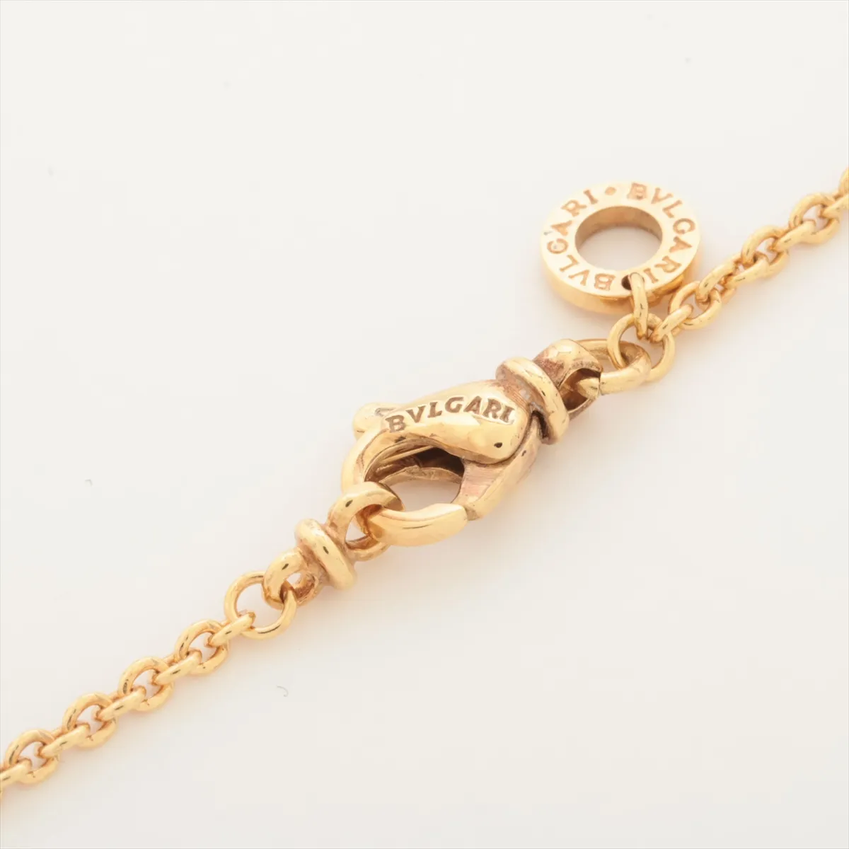 Doppio Cuore Necklace 750 (Yellow Gold x White Gold) 10.6g, Lobster clasp is distorted. — view 4
