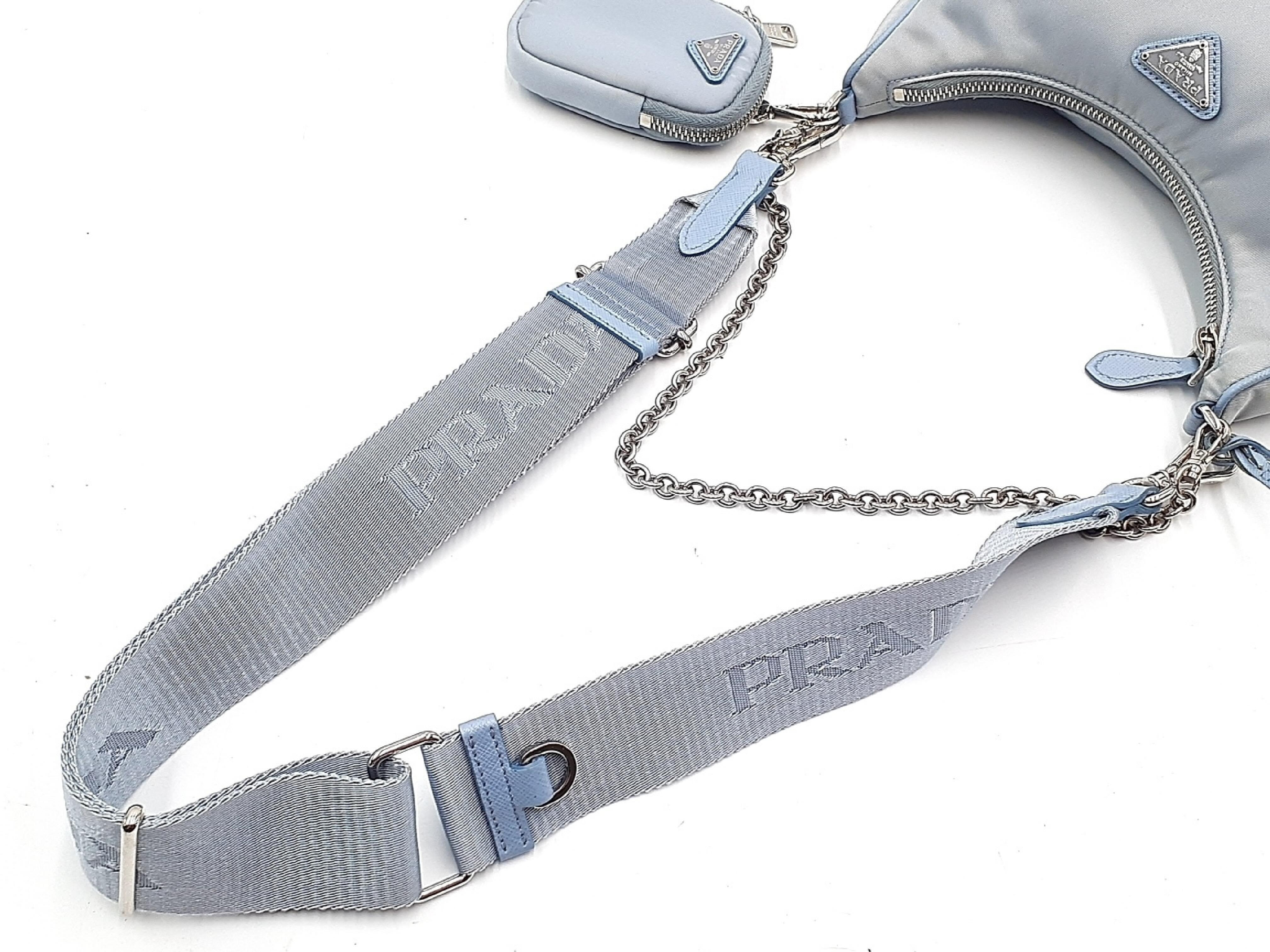 Re-Edition 2005 Re-Nylon 1BH204 Shoulder Bag with Shoulder Strap — view 3