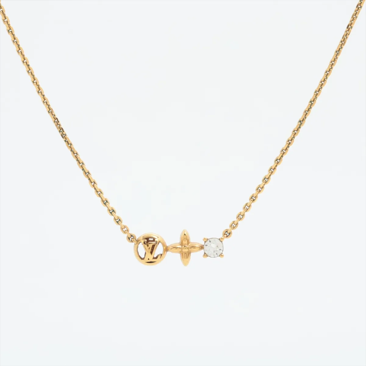 M00368 Collier Petit Louis LE2282 Necklace, GP Gold. Shows signs of wear,