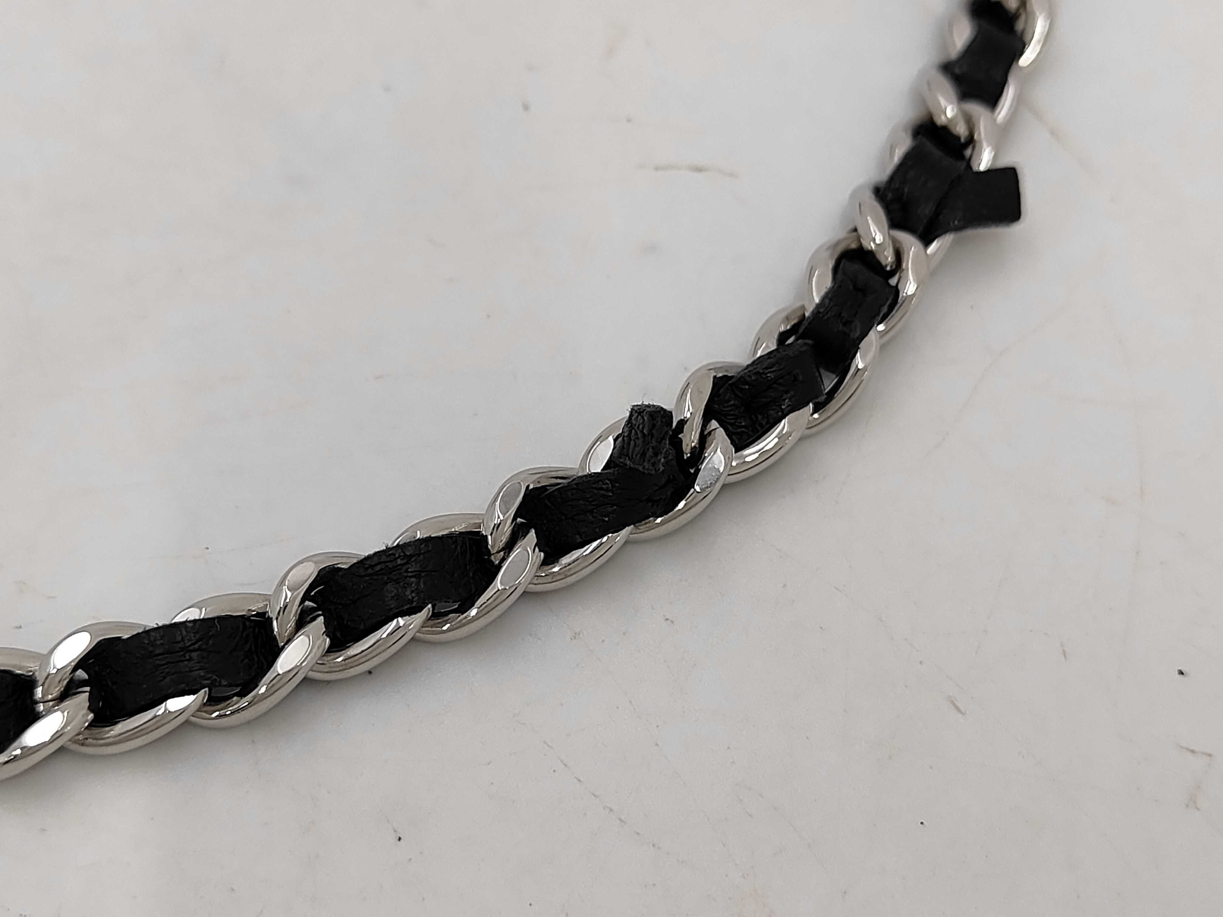 Matelassé Chain Wallet, Black Lambskin, Silver Hardware, Shoulder Bag — view 4