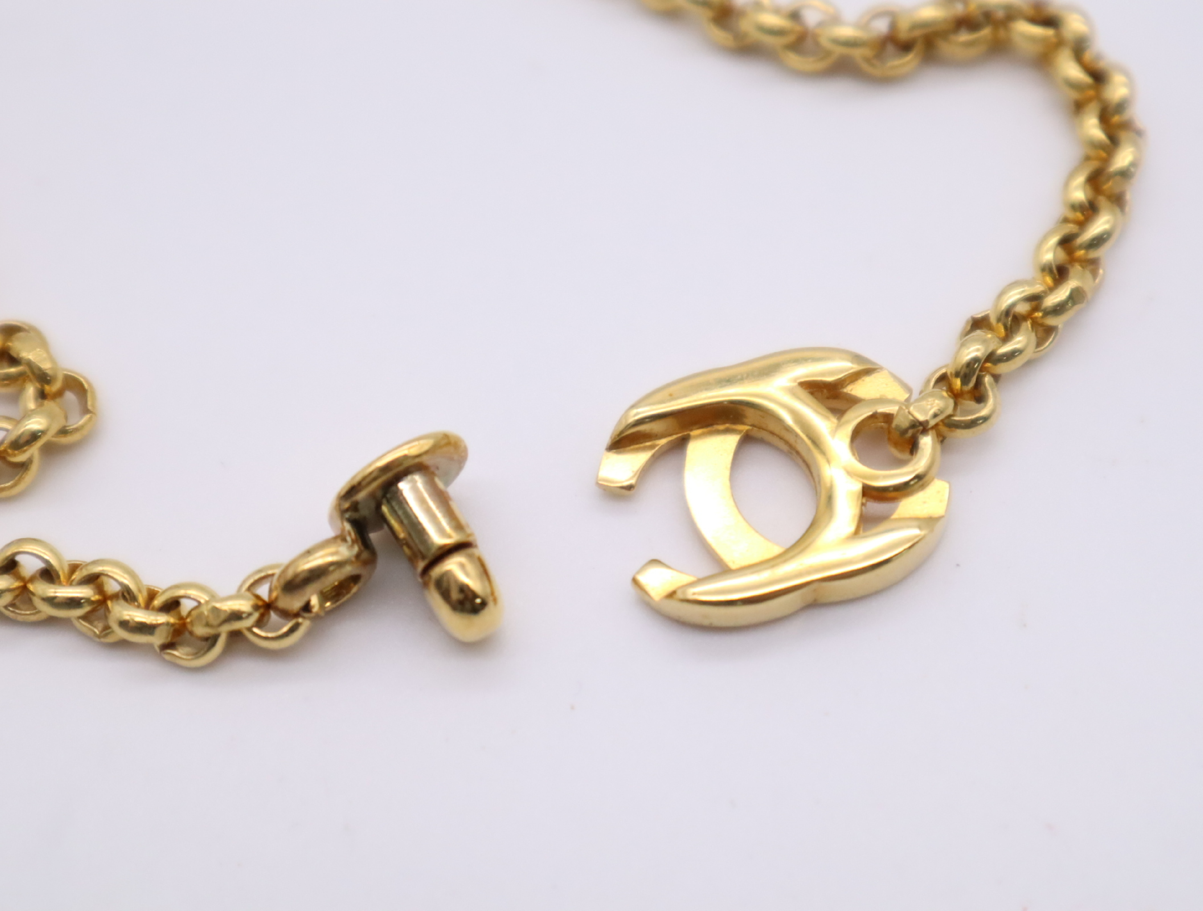 Metal Coco Mark Teardrop Motif Necklace 96P Necklace — view 6