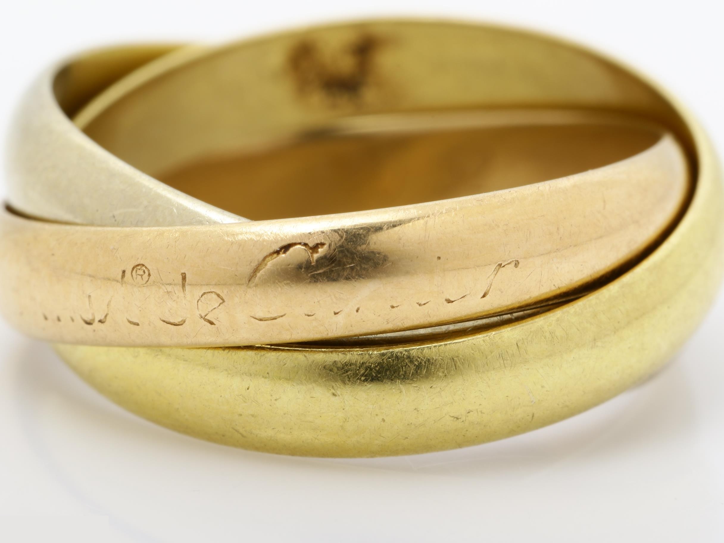 Trinity (precious metal) ring, 750, 7.3g, size #52 — view 2