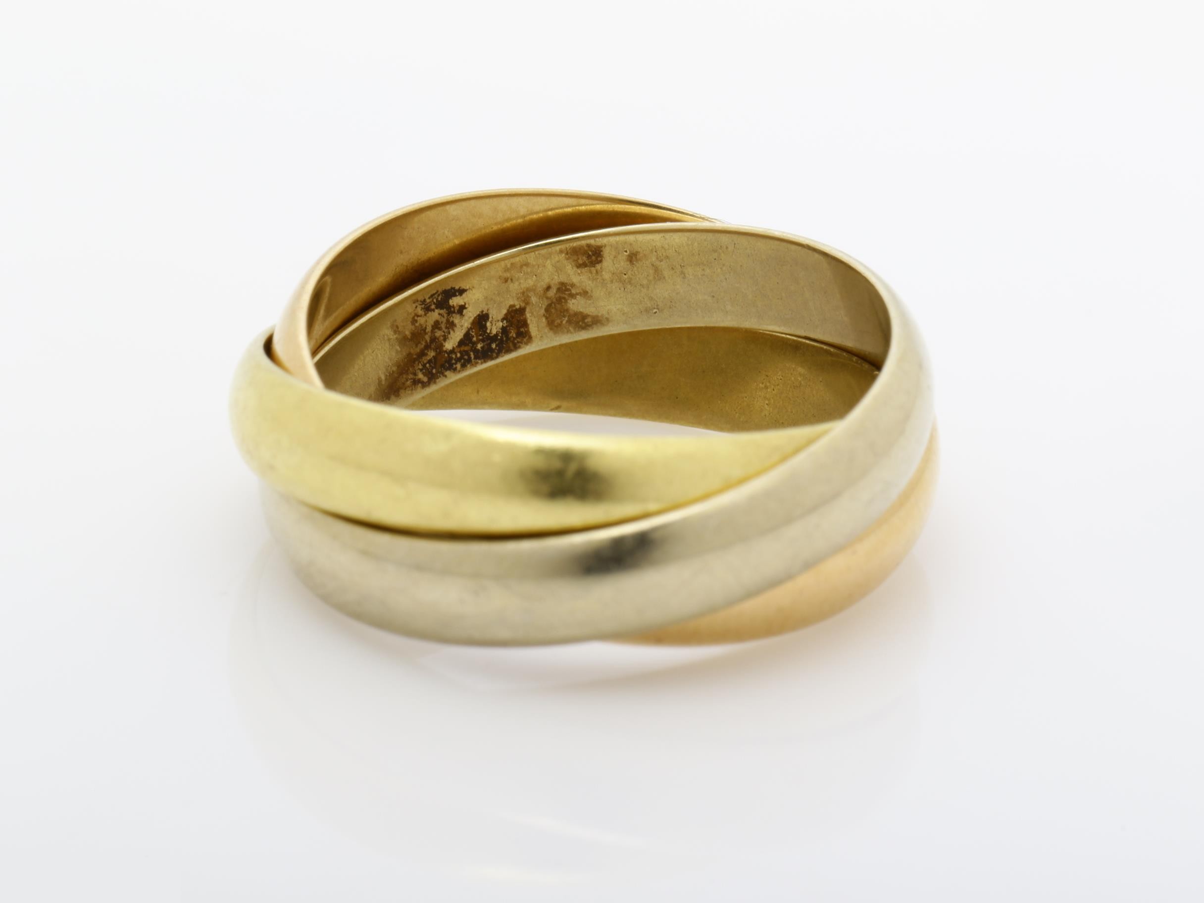 Trinity (precious metal) ring, 750, 7.3g, size #52 — view 4