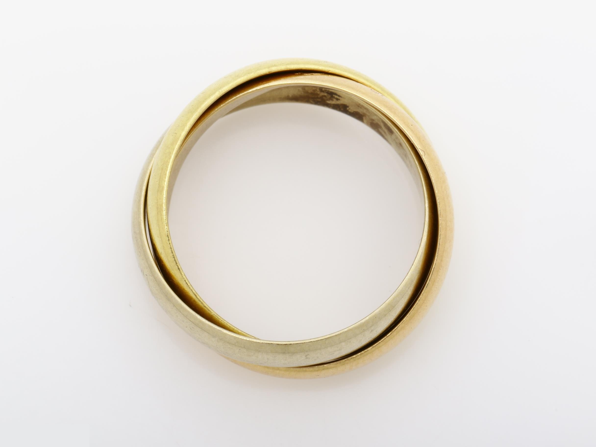 Trinity (precious metal) ring, 750, 7.3g, size #52 — view 5