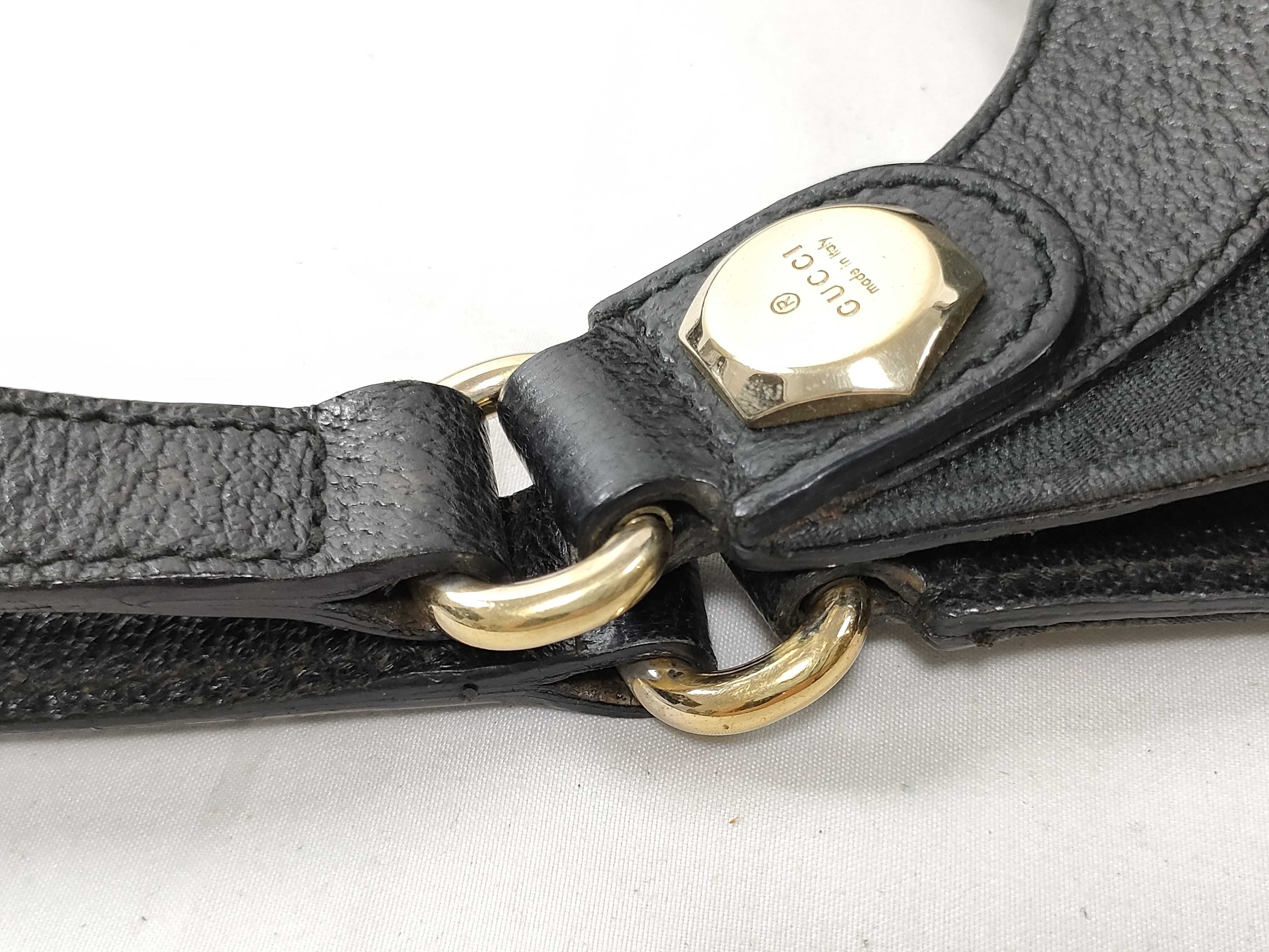 Black GG Canvas Shoulder Bag (Handbag) — view 5