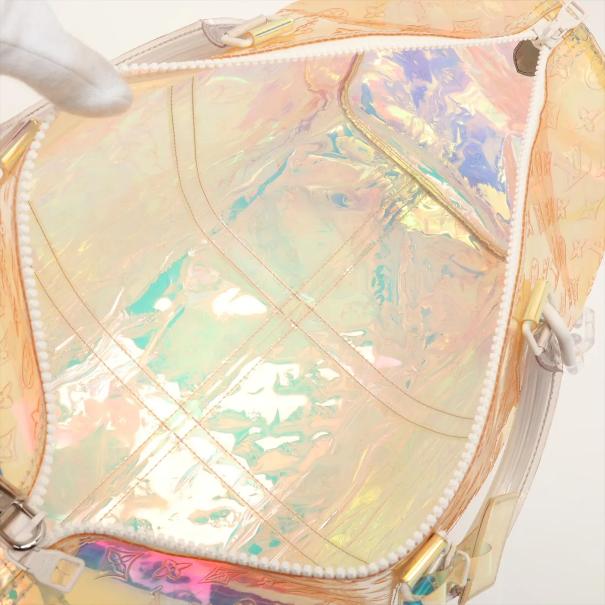 Monogram Prism Keepall Bandoulière 50 M53271 DR0119 Clear (RFID detected) — view 8