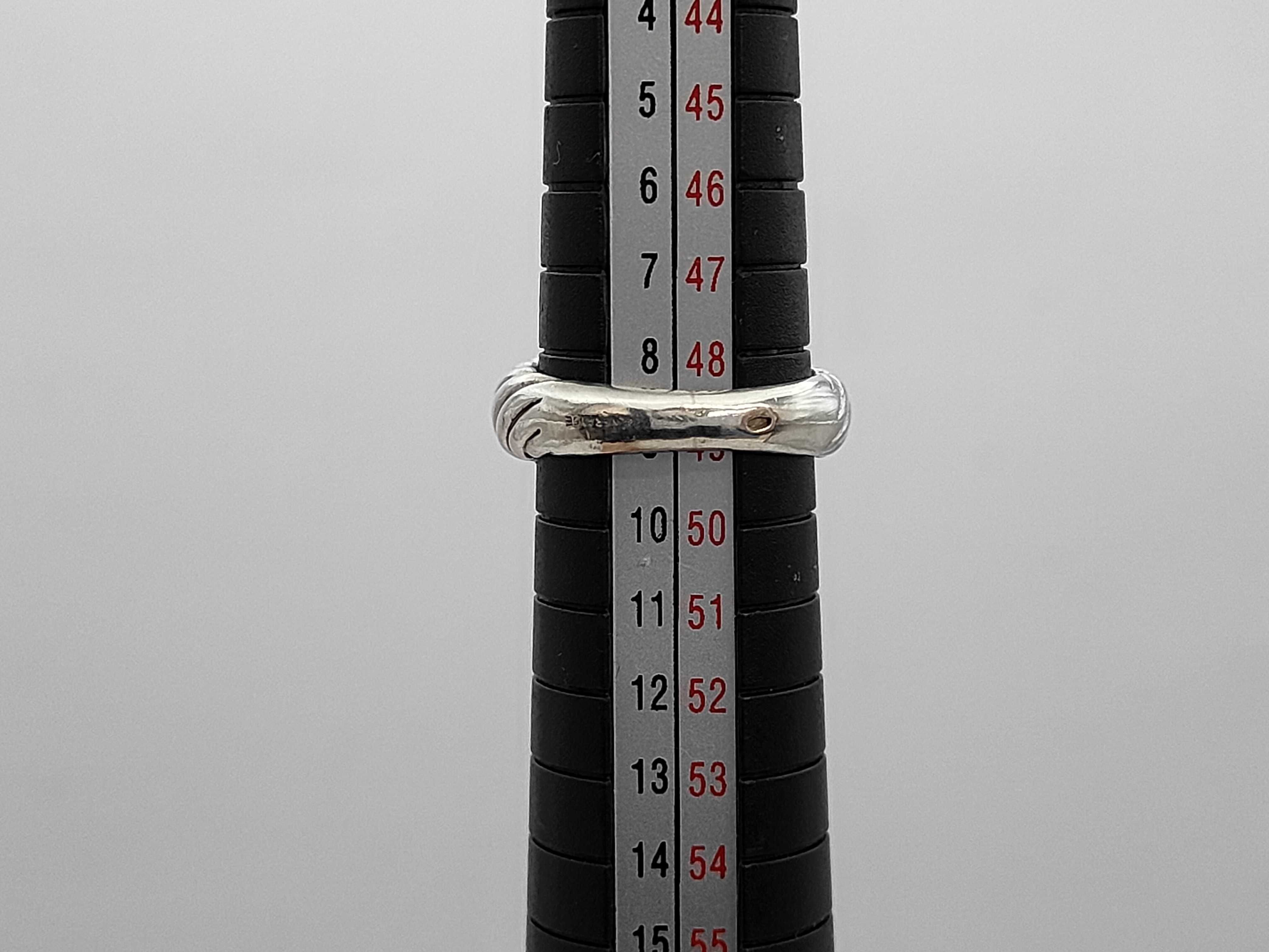 ring, 18K gold and silver combination ring — view 6