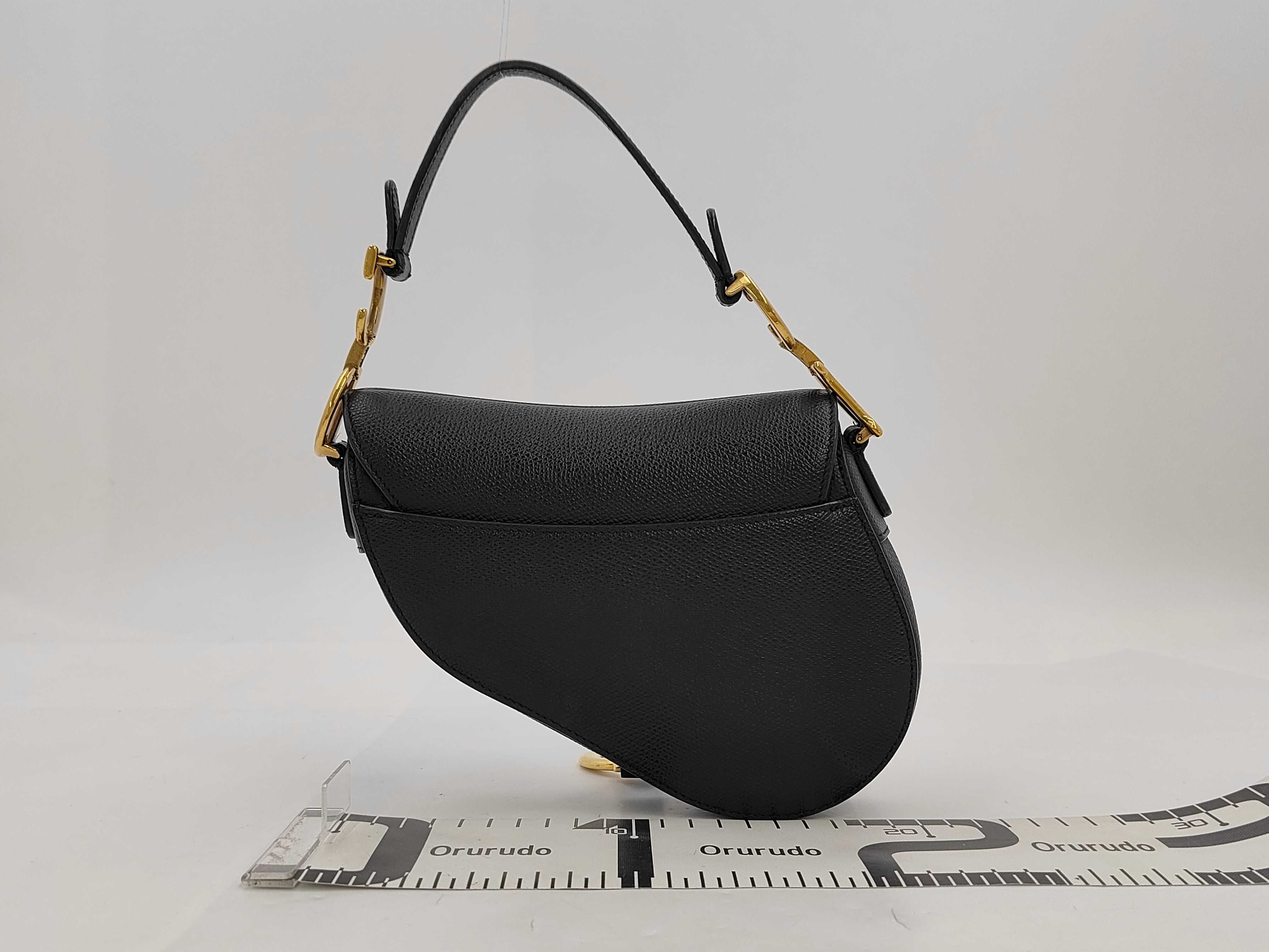 Saddle Leather Black Gold Bag — view 2