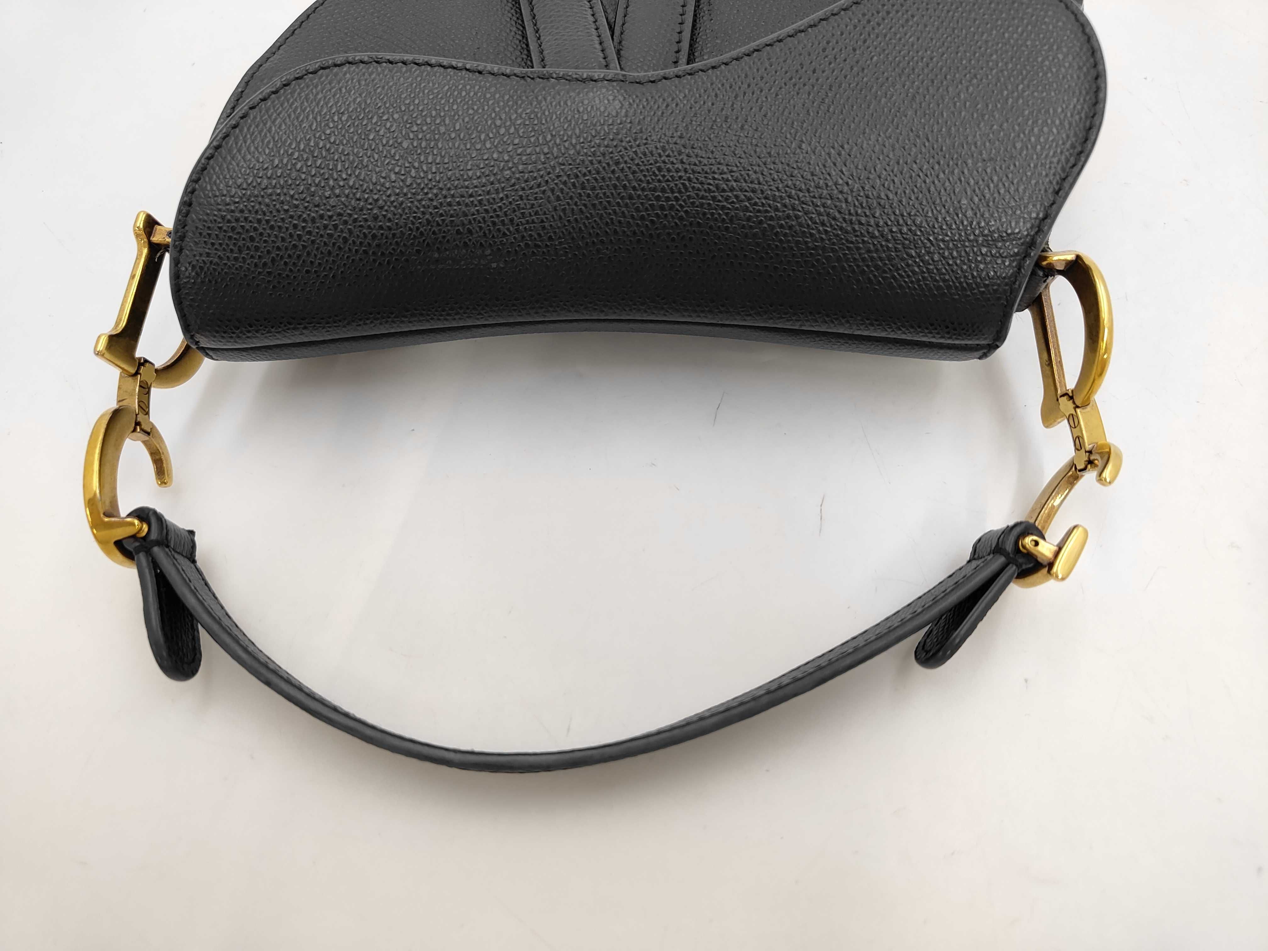 Saddle Leather Black Gold Bag — view 5