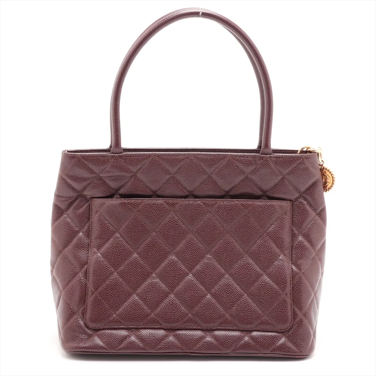 Reissue Caviar Skin Tote Bag, Bordeaux, Silver Hardware, 7986799, Series 7 — view 2
