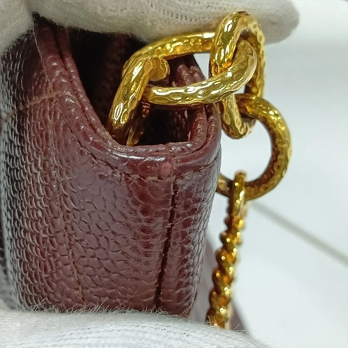 Reissue Caviar Skin Tote Bag, Bordeaux, Silver Hardware, 7986799, Series 7 — view 12