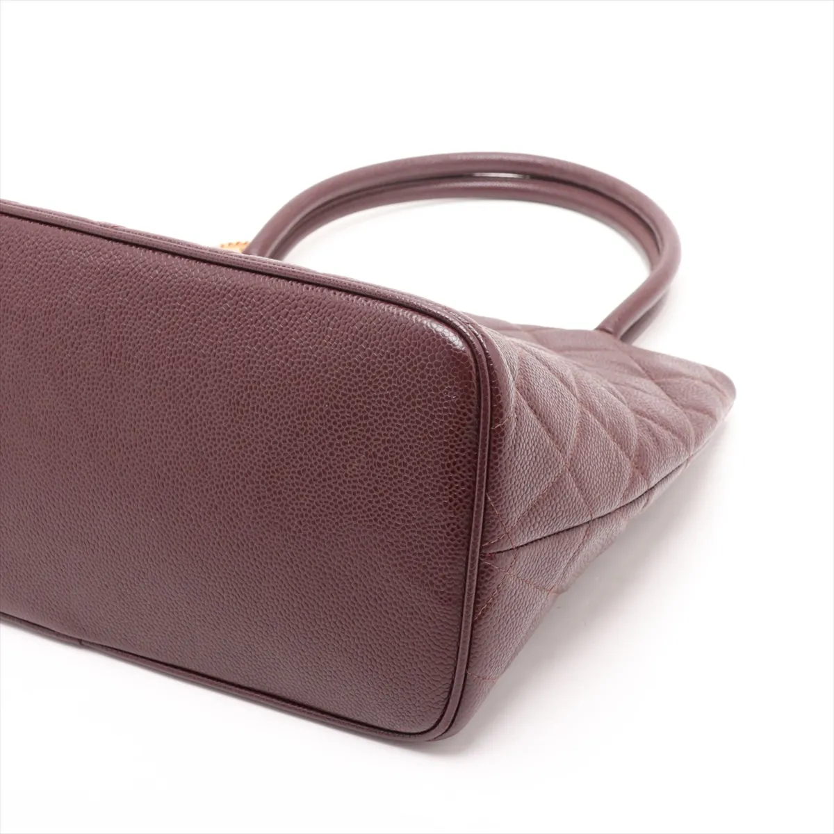 Reissue Caviar Skin Tote Bag, Bordeaux, Silver Hardware, 7986799, Series 7 — view 3