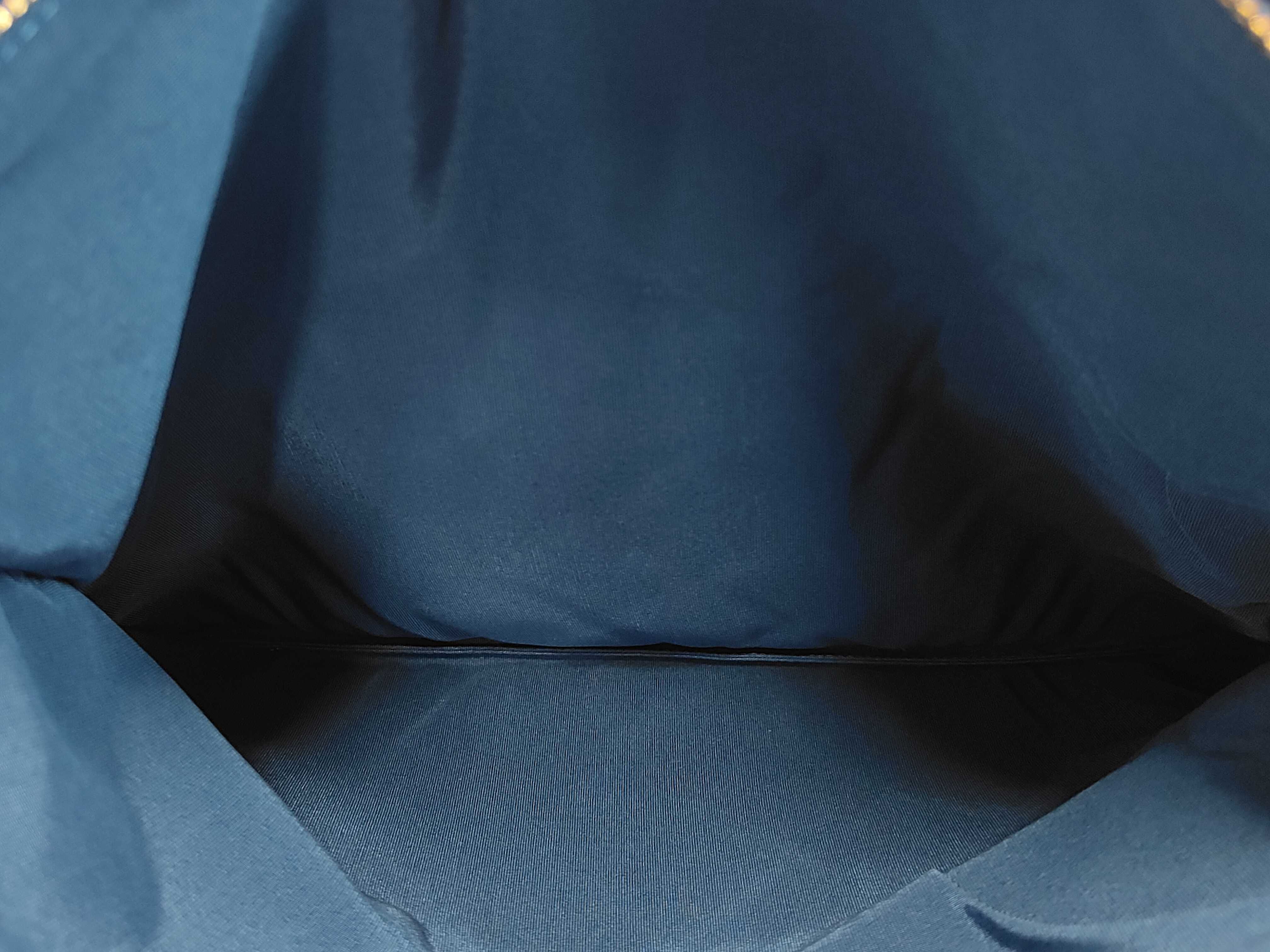 Matelassé Lambskin Clutch Bag, Blue, Item Number 25195801 — view 7