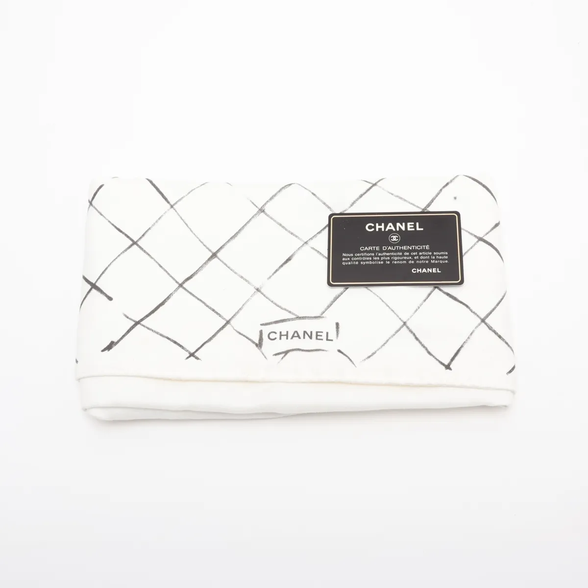[Individually packaged] Chanel Large Matelassé 34 Maxi Caviar Skin Double Flap Double Chain Bag, Black with Silver Hardware, 15383485, Serial Number , A58601 — view 15