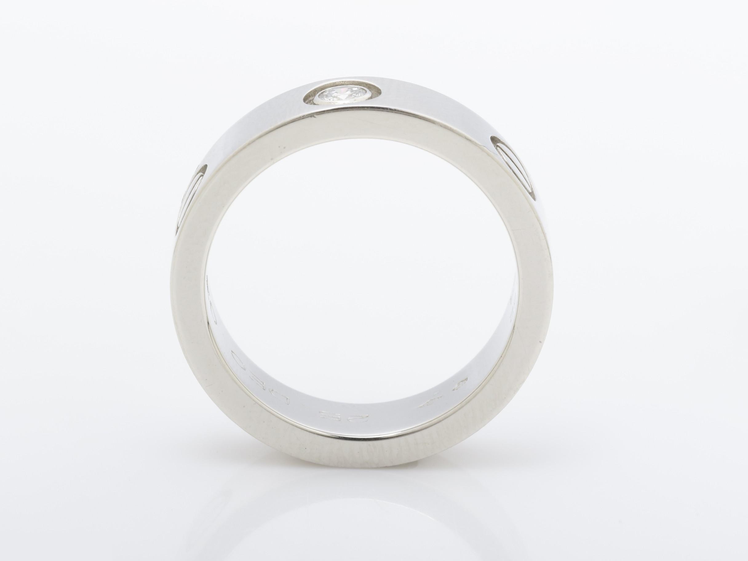 PT950 Love Ring, Size 52, CB6756, 12.2g, Diamond, Width approx. 5.5mm — view 5