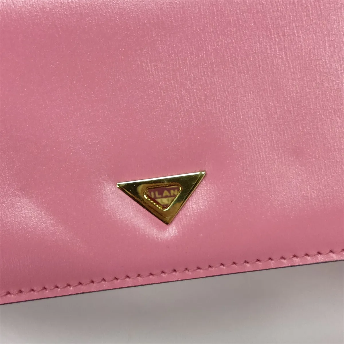 Leather Shoulder Bag Pink — view 12