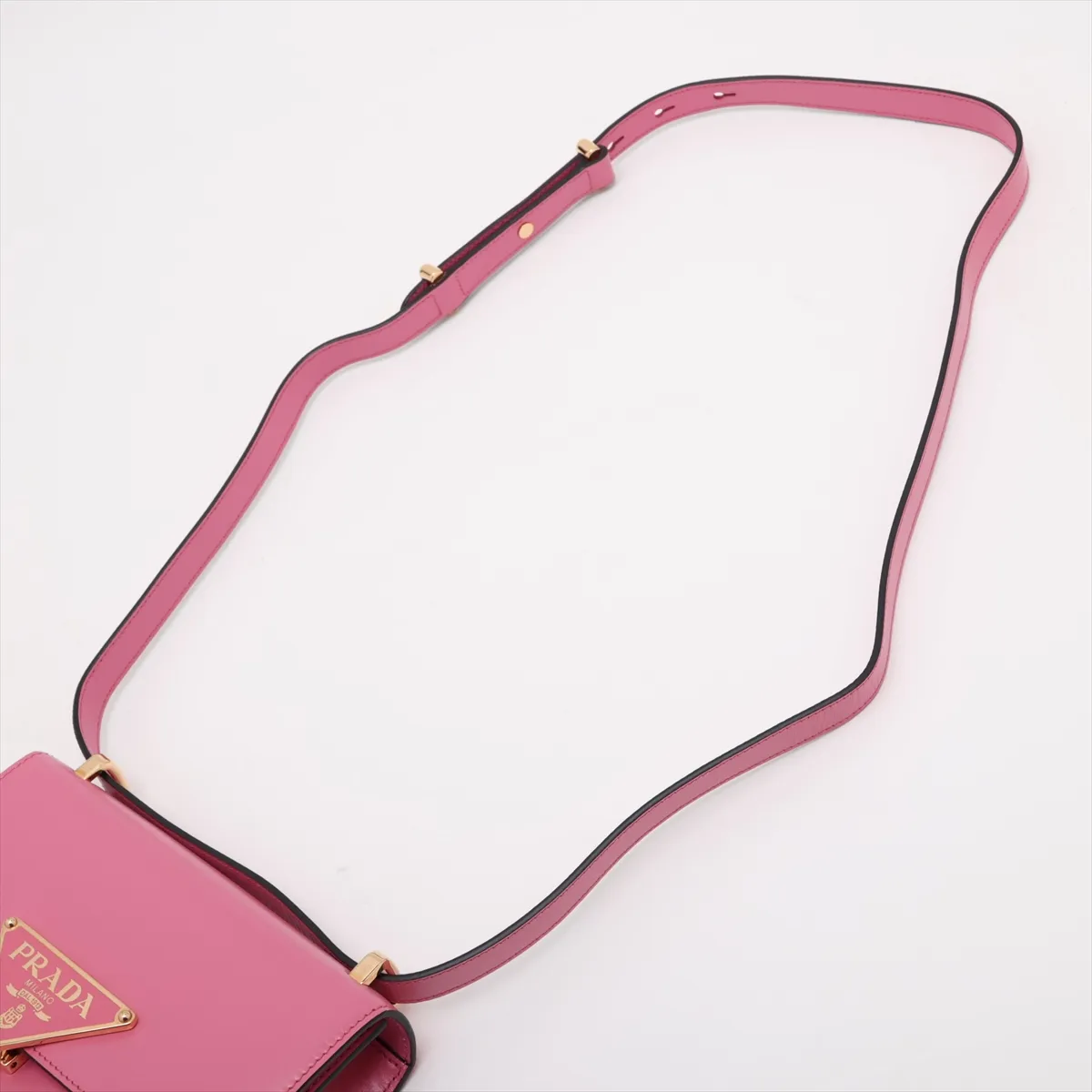 Leather Shoulder Bag Pink — view 5