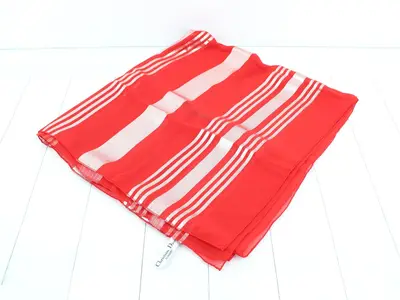 silk scarf, red