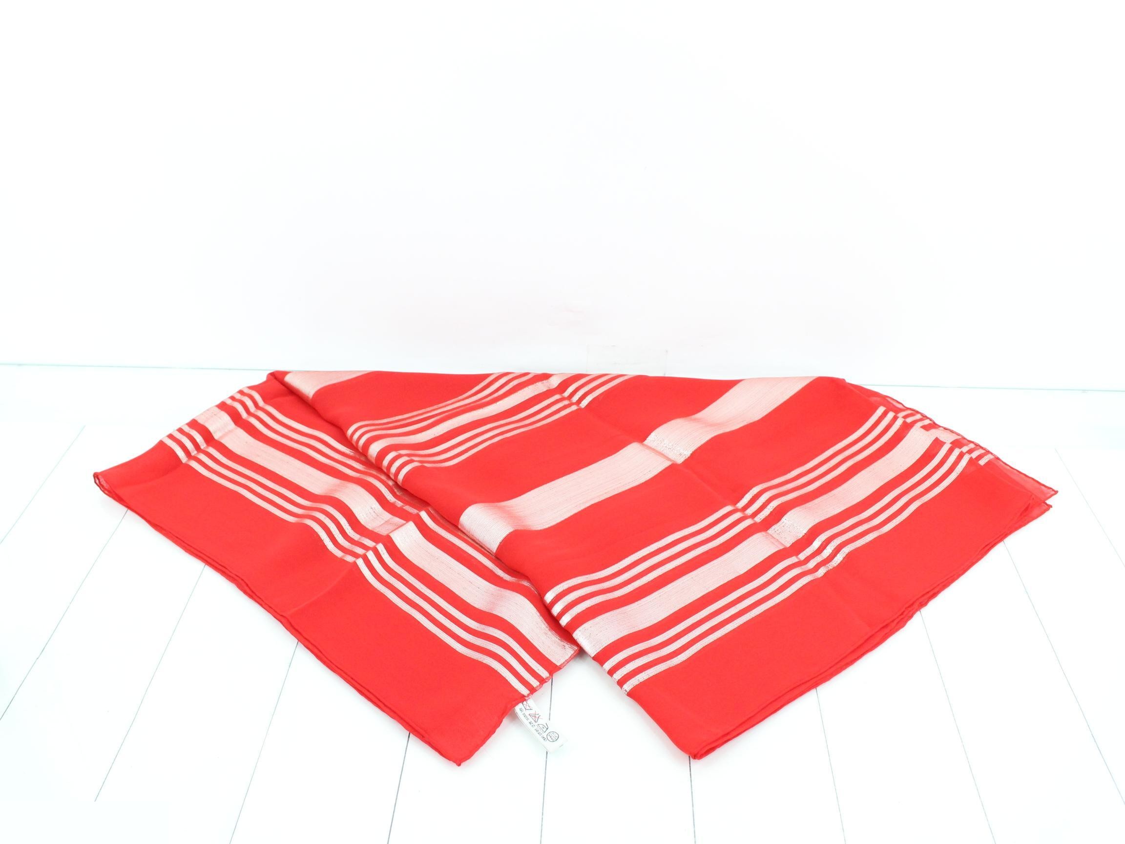 silk scarf, red — view 2