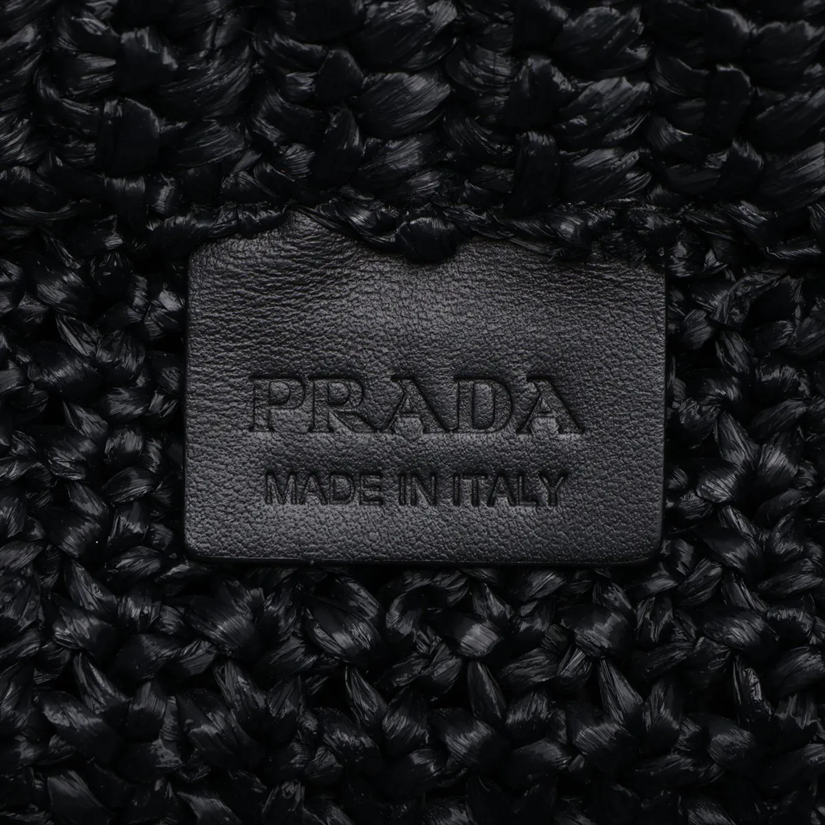 raffia handbag, black — view 8