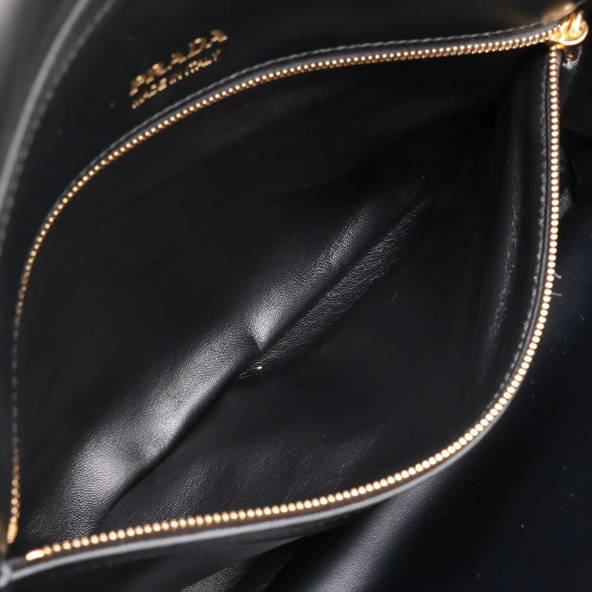 Soft Sound Large Leather Shoulder Bag, Black — view 9