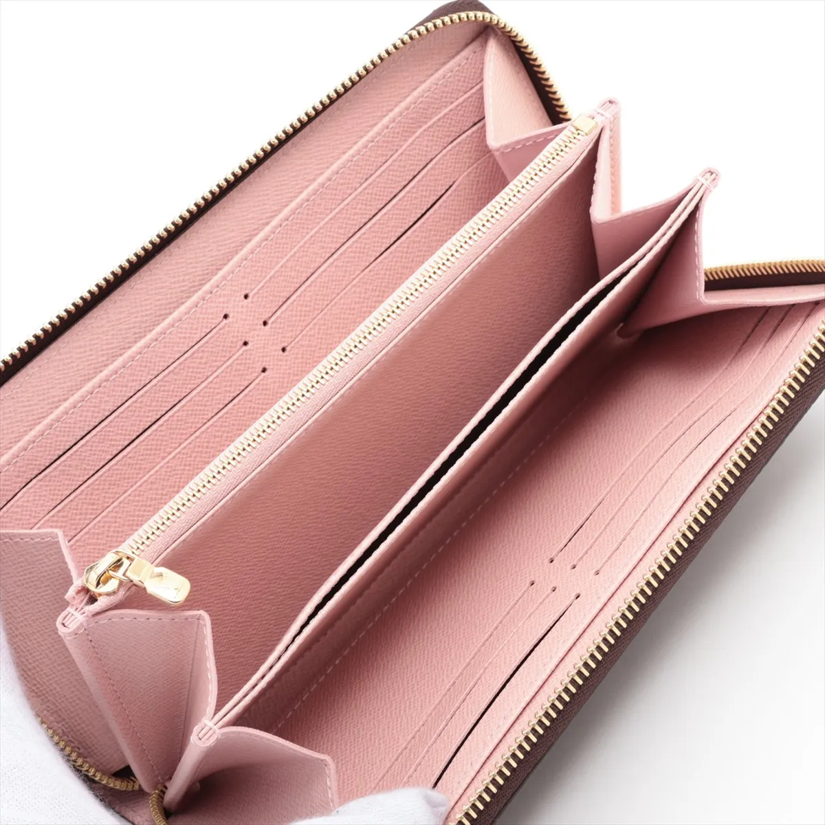 Monogram Zippy Wallet M41894 Rose Ballerine Round Zip Wallet (RFID detected) — view 3