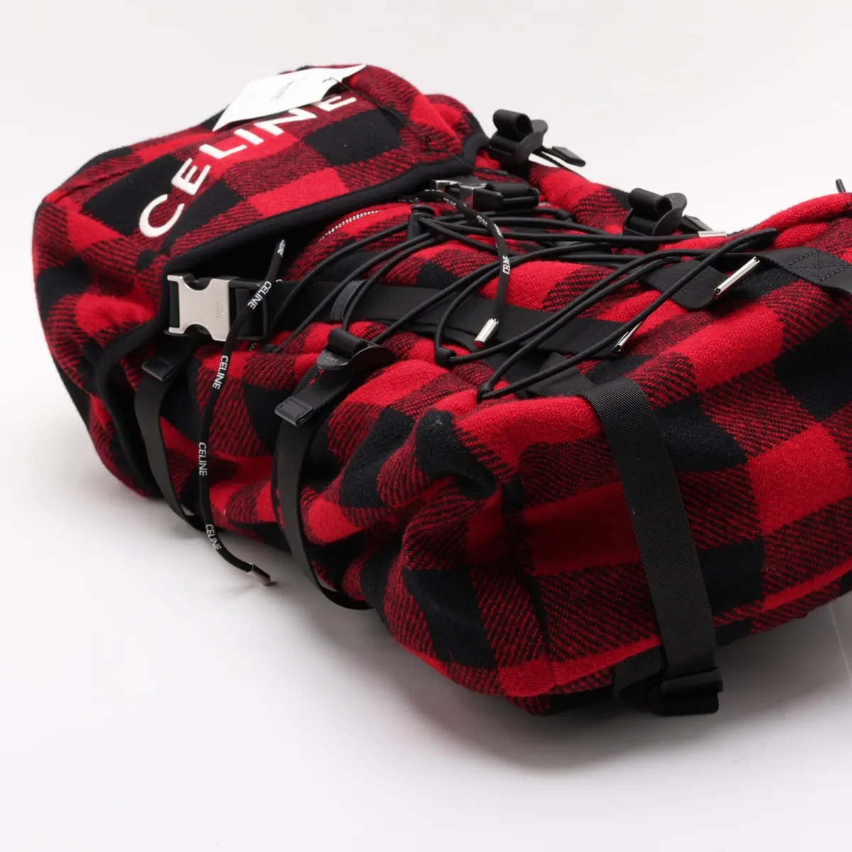 Trekking Backpack, Wool Backpack/Rucksack, Red x Black — view 4
