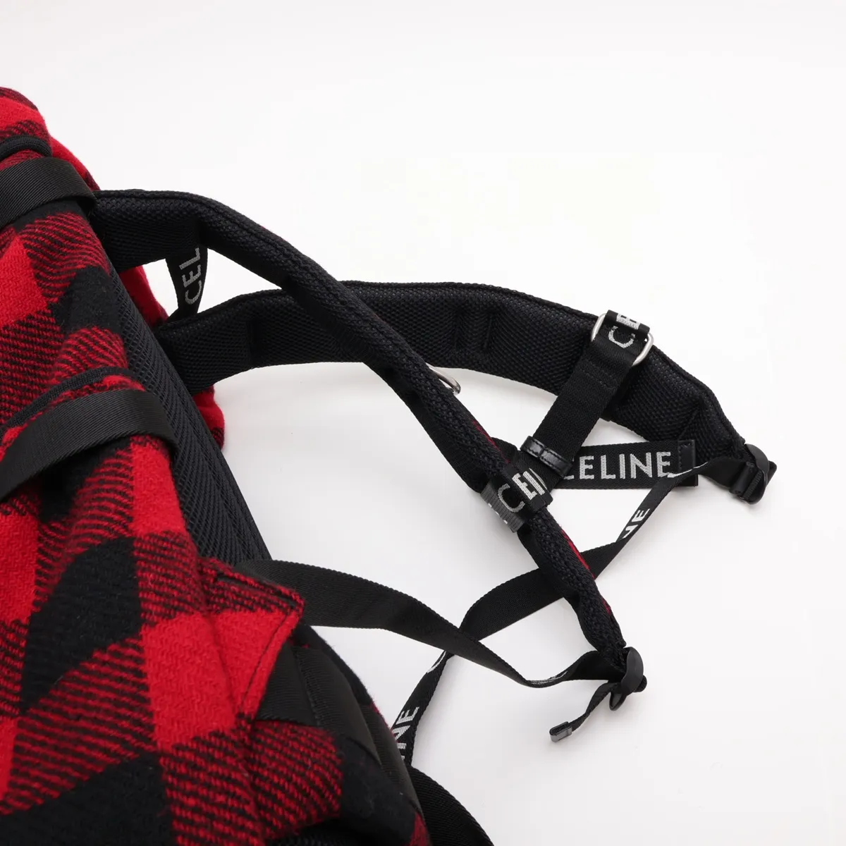 Trekking Backpack, Wool Backpack/Rucksack, Red x Black — view 6