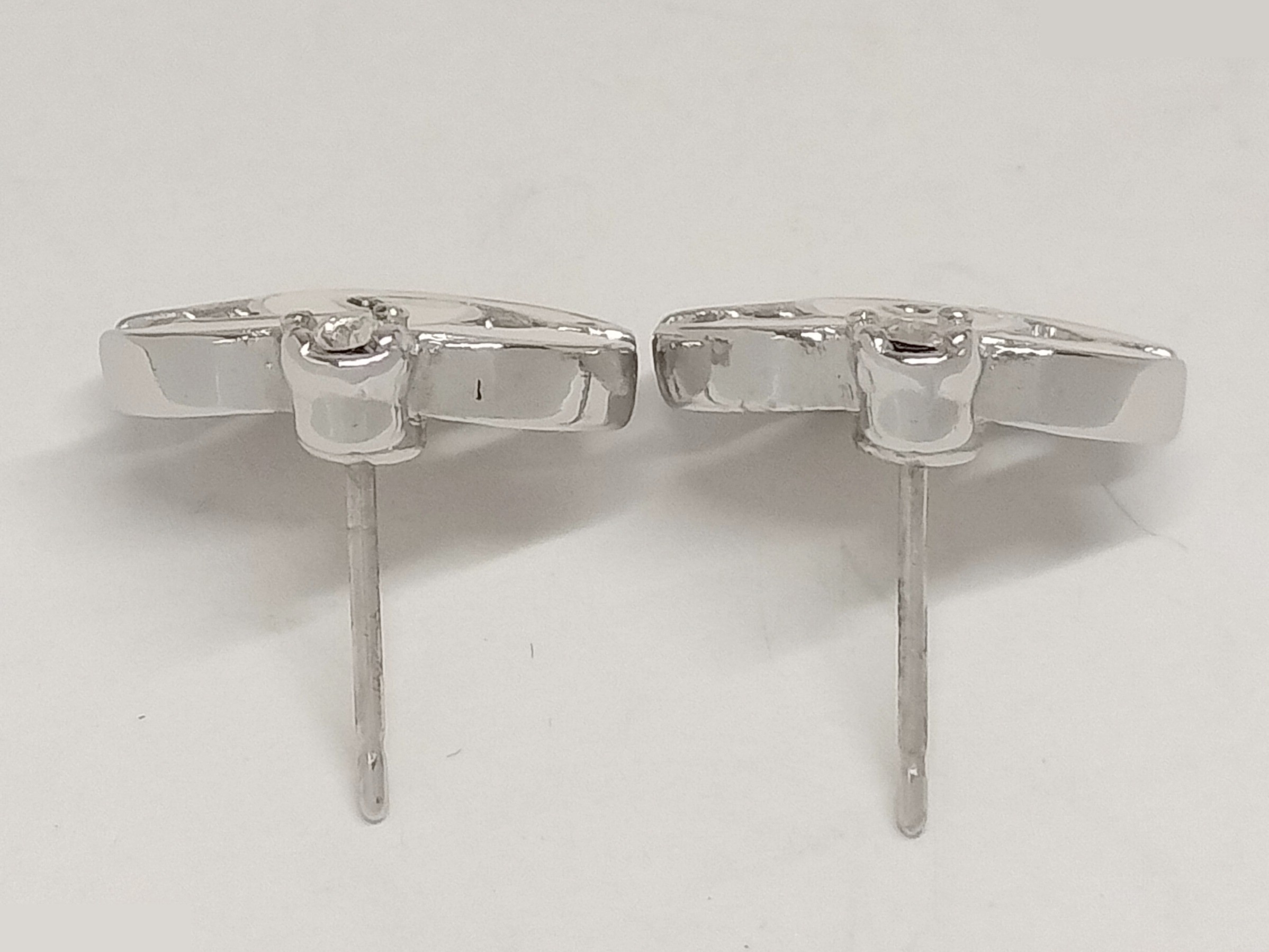 Coco Rhinestone Silver Earrings — view 4