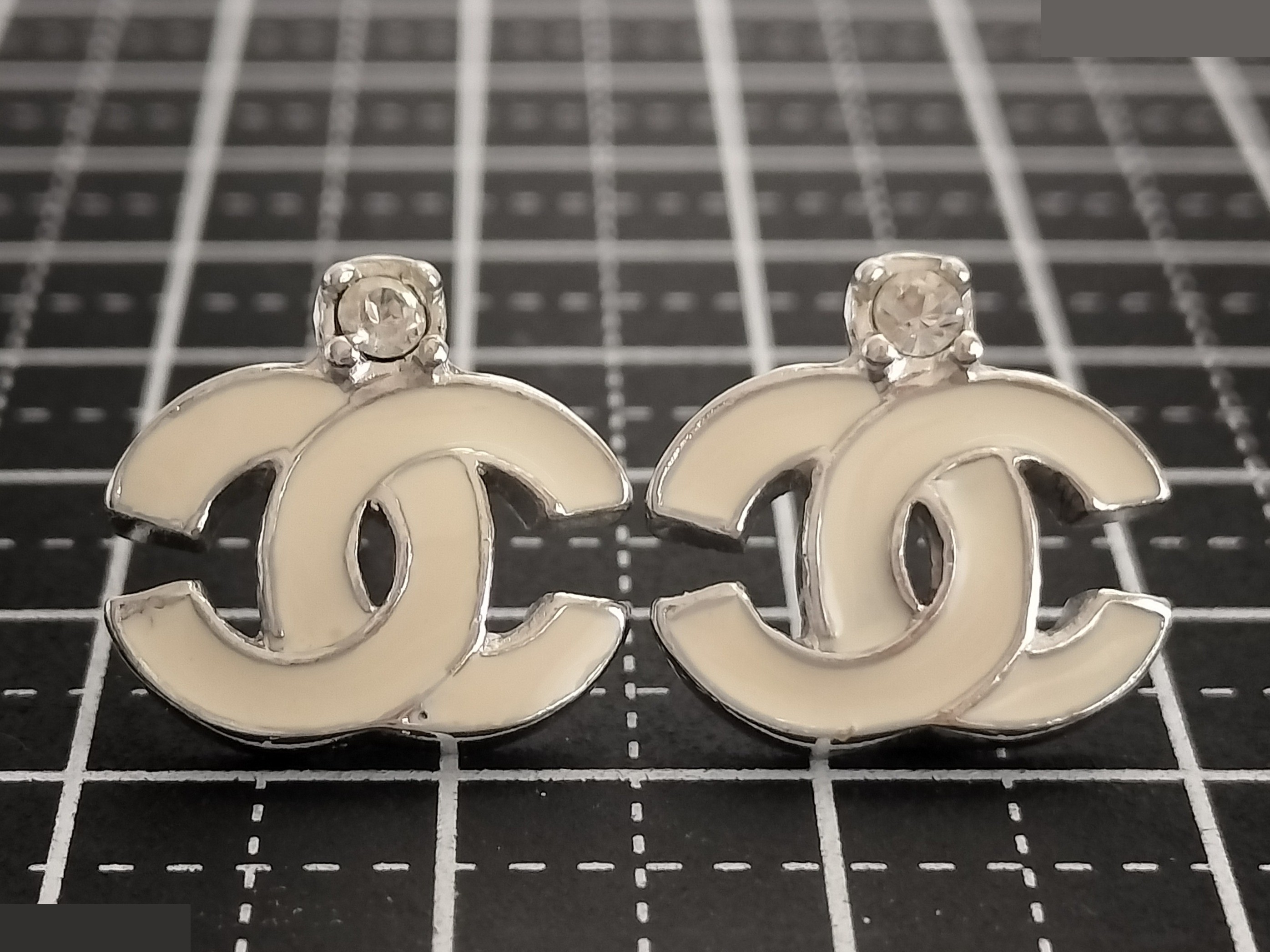 Coco Rhinestone Silver Earrings — view 6