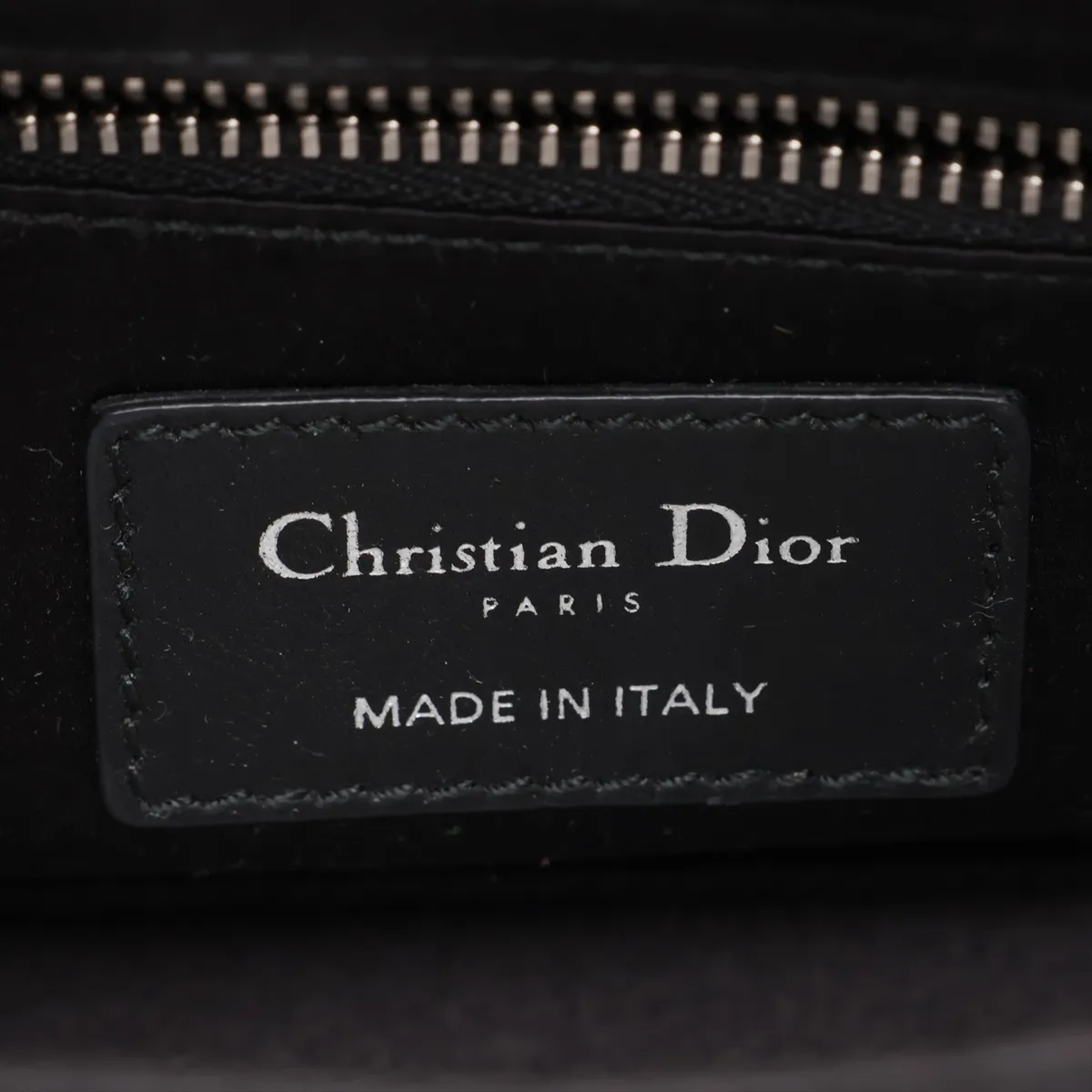Cannage Lady Dior Mini Satin x Rhinestone 2-Way Handbag, Black — view 10