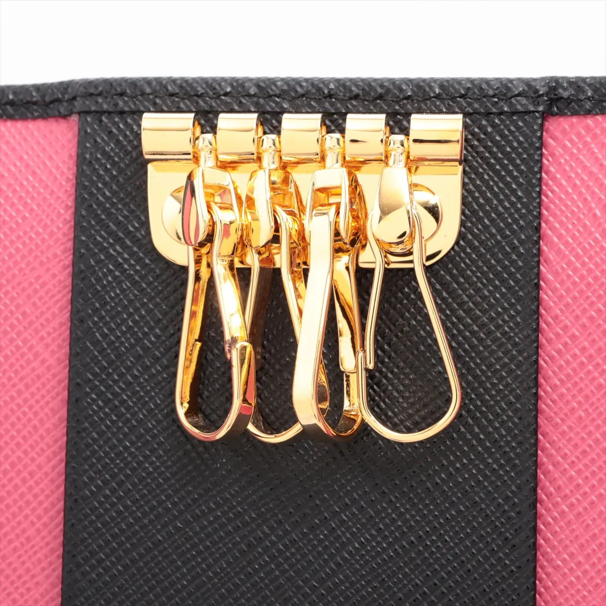 1PG004 Leather Key Case, Black — view 6