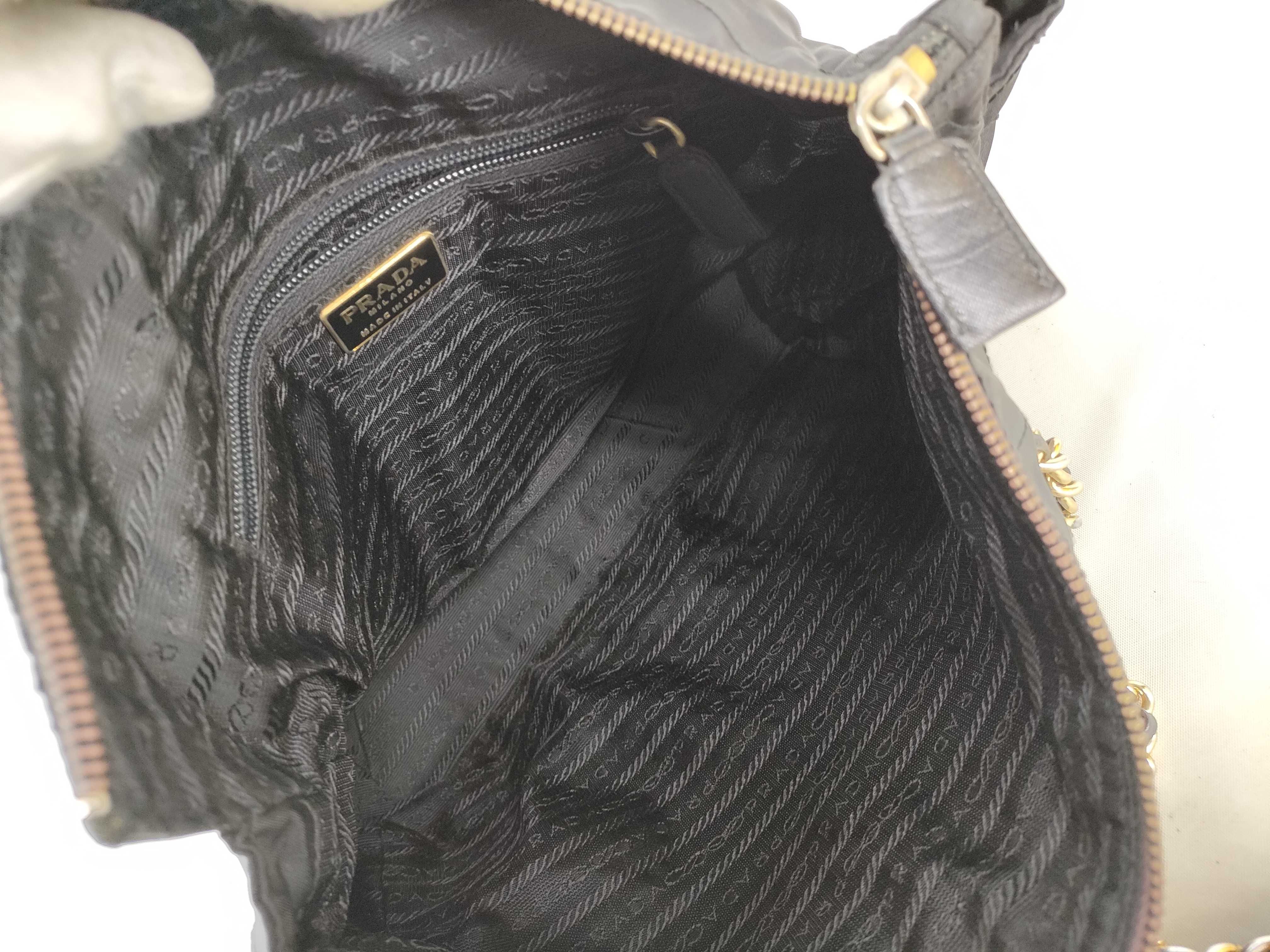 nylon chain shoulder bag. — view 9