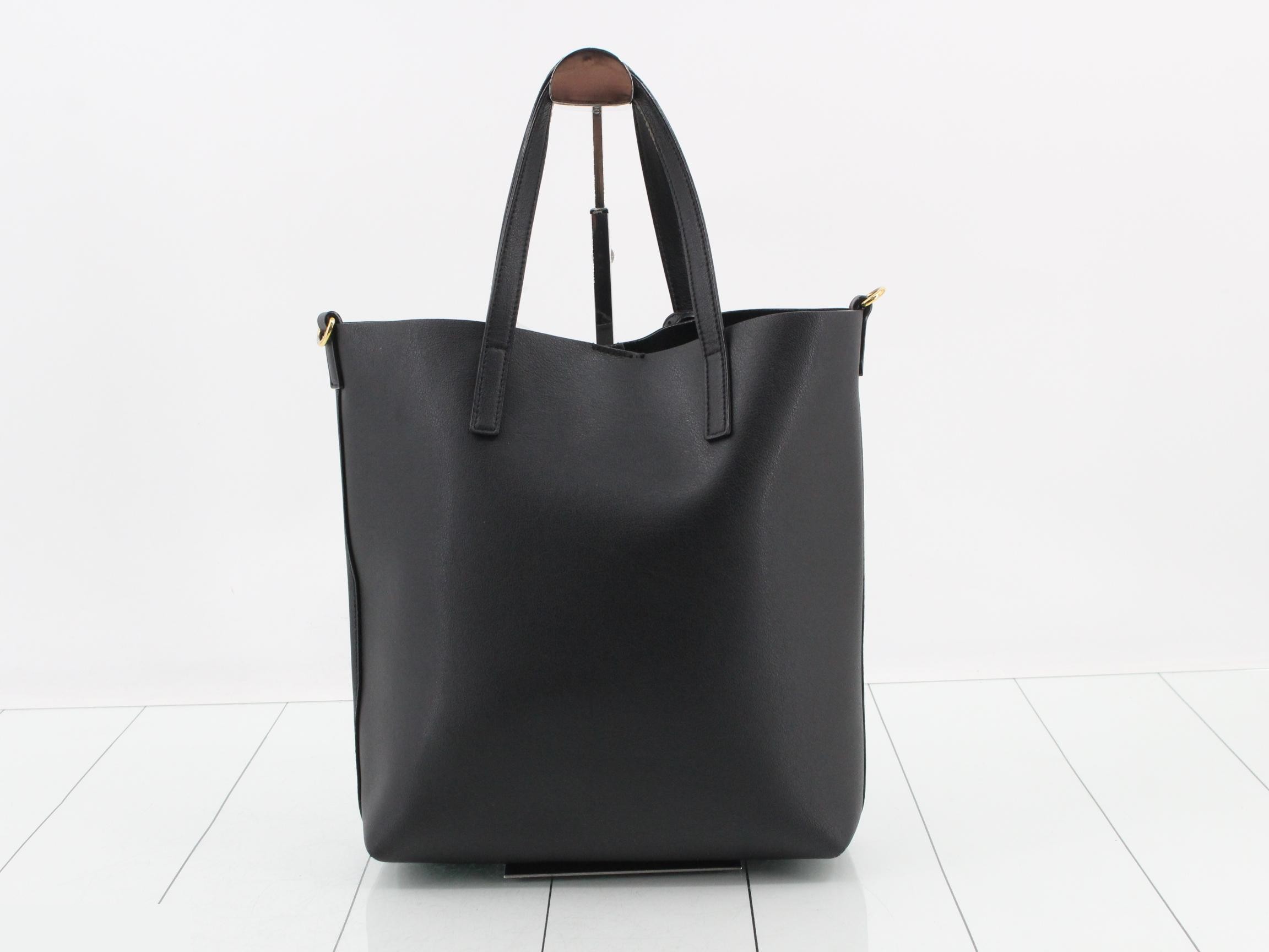 2-way bag, leather, black — view 2